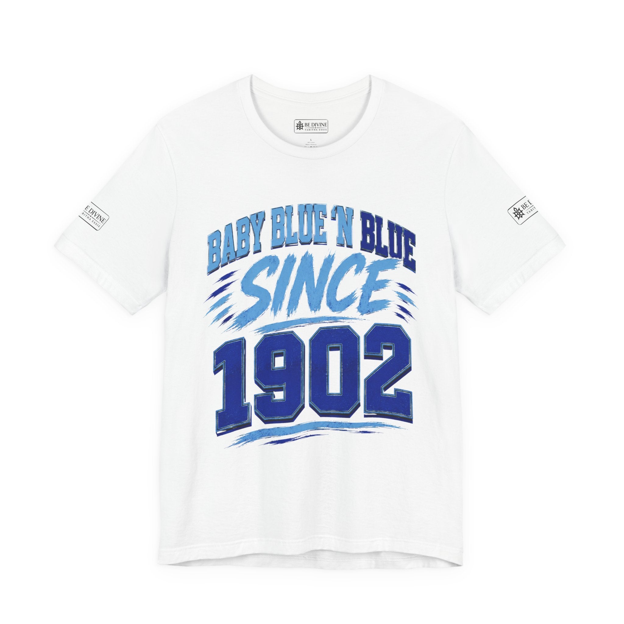 BE DIVINE™ Baby Blue 'N Blue Since 1902 Royalty Tee