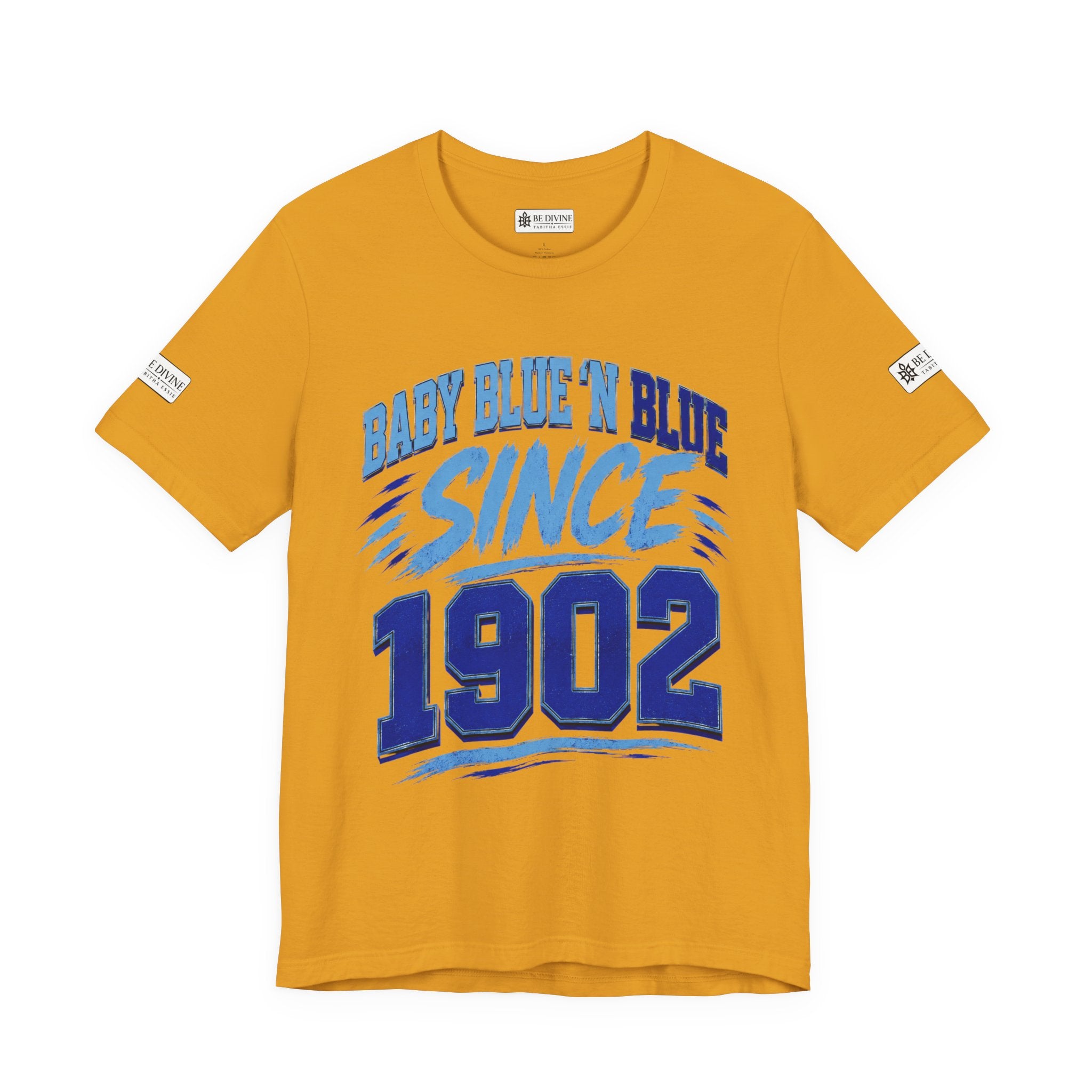 BE DIVINE™ Baby Blue 'N Blue Since 1902 Royalty Tee