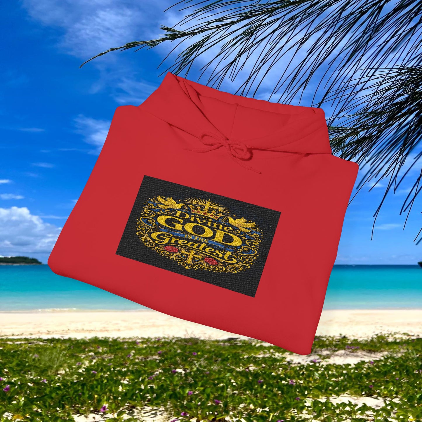 BE DIVINE™ “Divine God Is the Greatest” Embroidered Unisex Hoodie