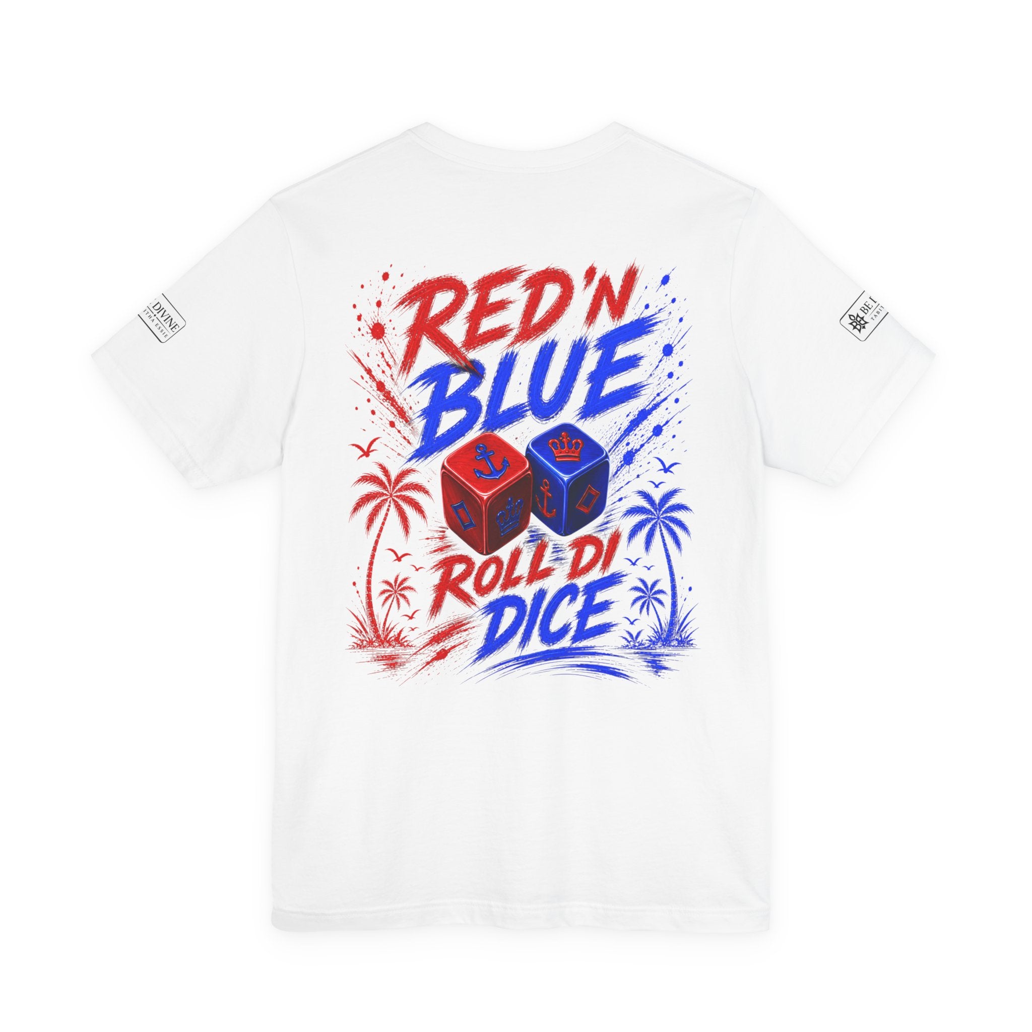 BE DIVINE™ Red ’N Blue Crown ’N Anchor Tee