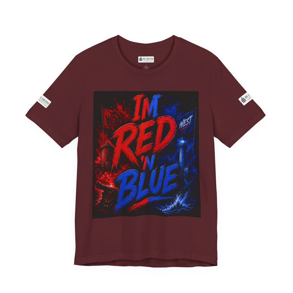 BE DIVINE™ I’m Red ’N Blue Energy Tee