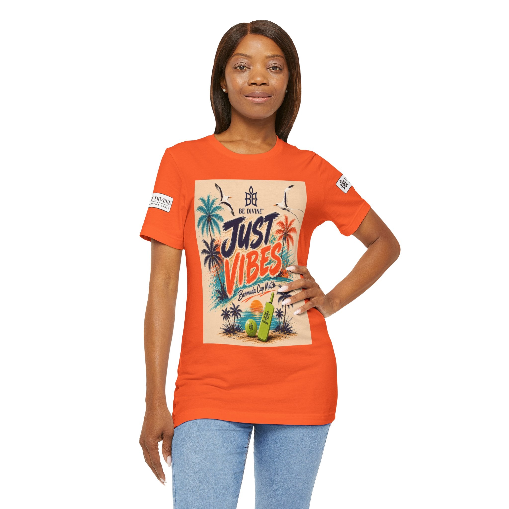 BE DIVINE™ Just Vibes Tee – Bermuda Cup Match Edition