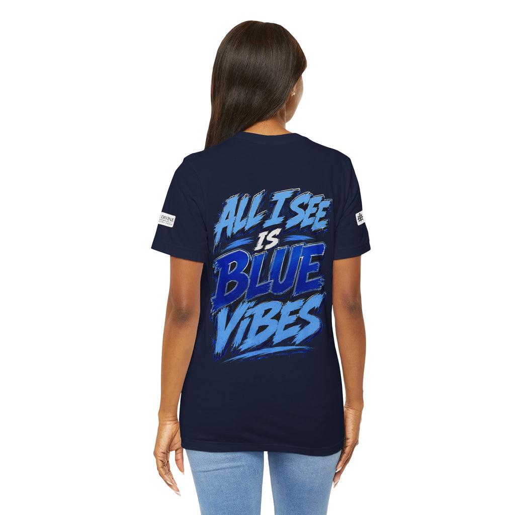 BE DIVINE™ Rolling Di Heritage – All I See Is Blue Vibes Heritage Tee
