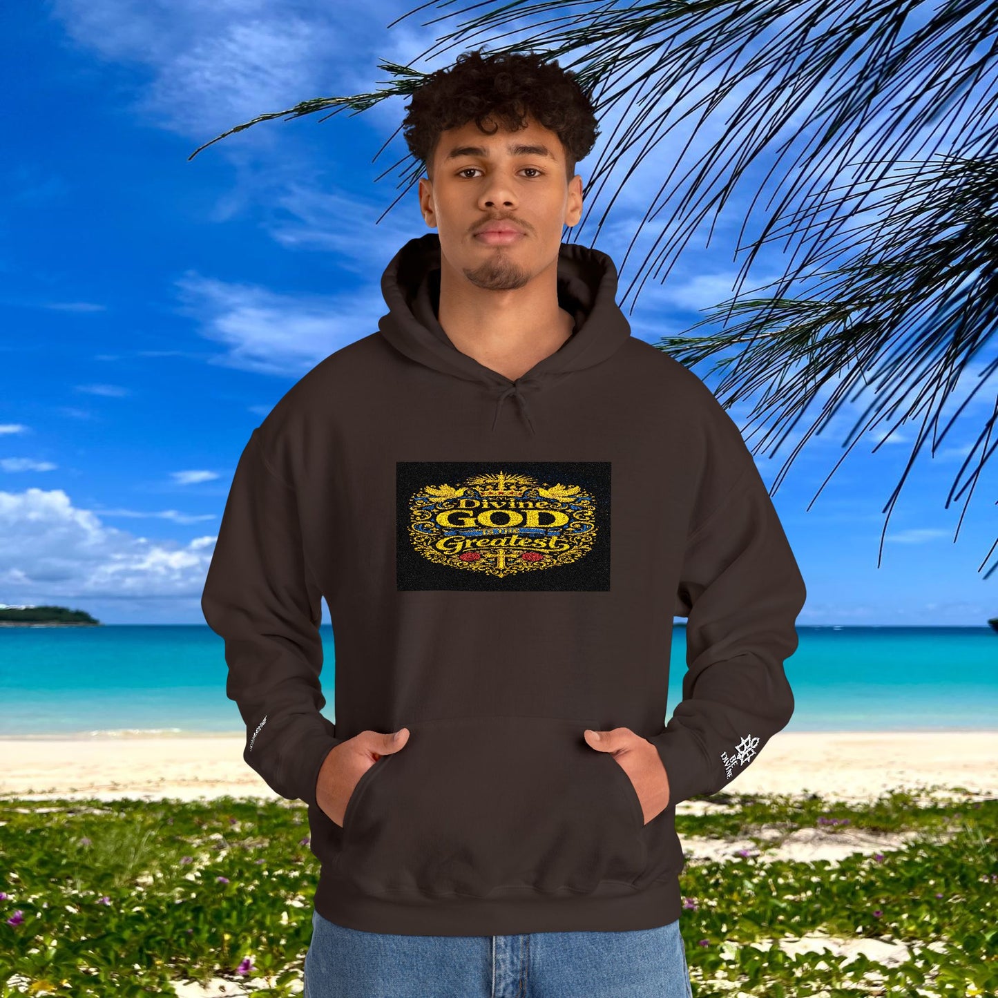 BE DIVINE™ “Divine God Is the Greatest” Embroidered Unisex Hoodie