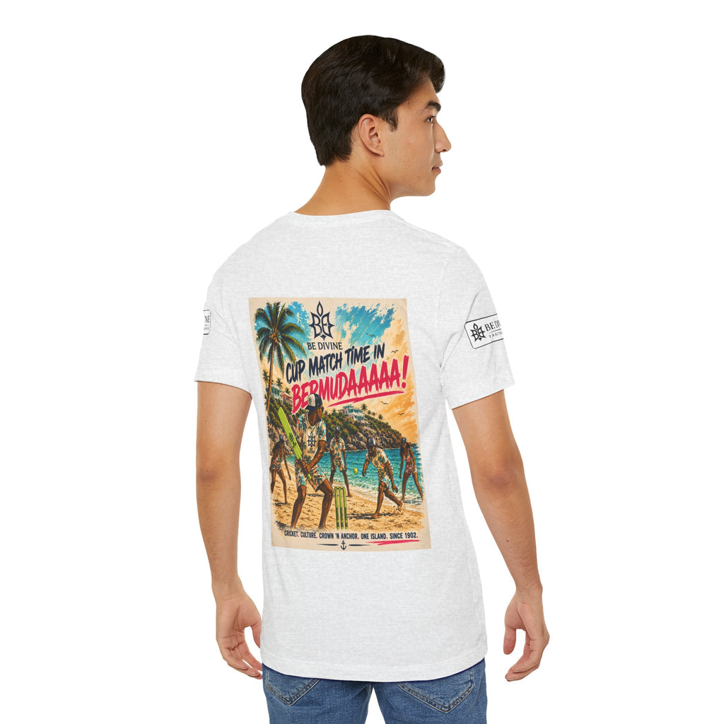 BE DIVINE™ Just Vibes Tee – Bermuda Cup Match Edition