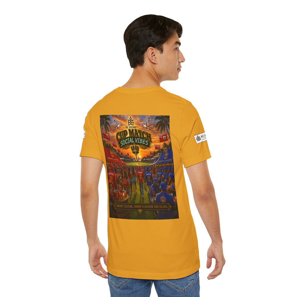 BE DIVINE™ Cup Match Social Vibes Tee – Crown 'N Anchor Edition