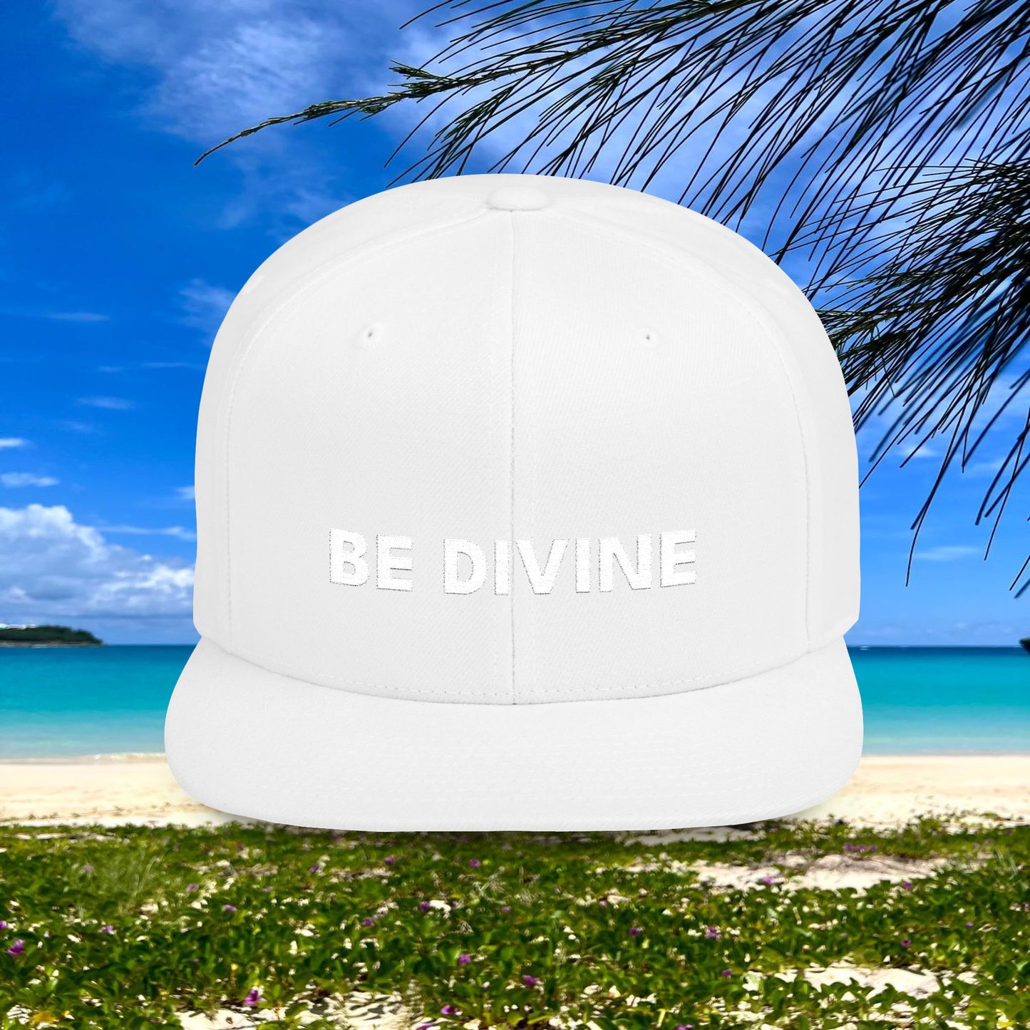 BE DIVINE™ Premium Snapback – White Text Edition