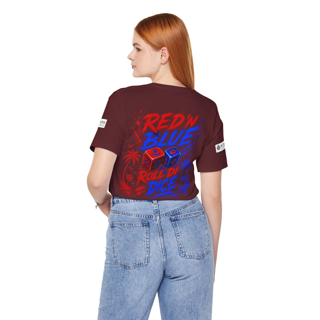BE DIVINE™ Red ’N Blue Crown ’N Anchor Tee
