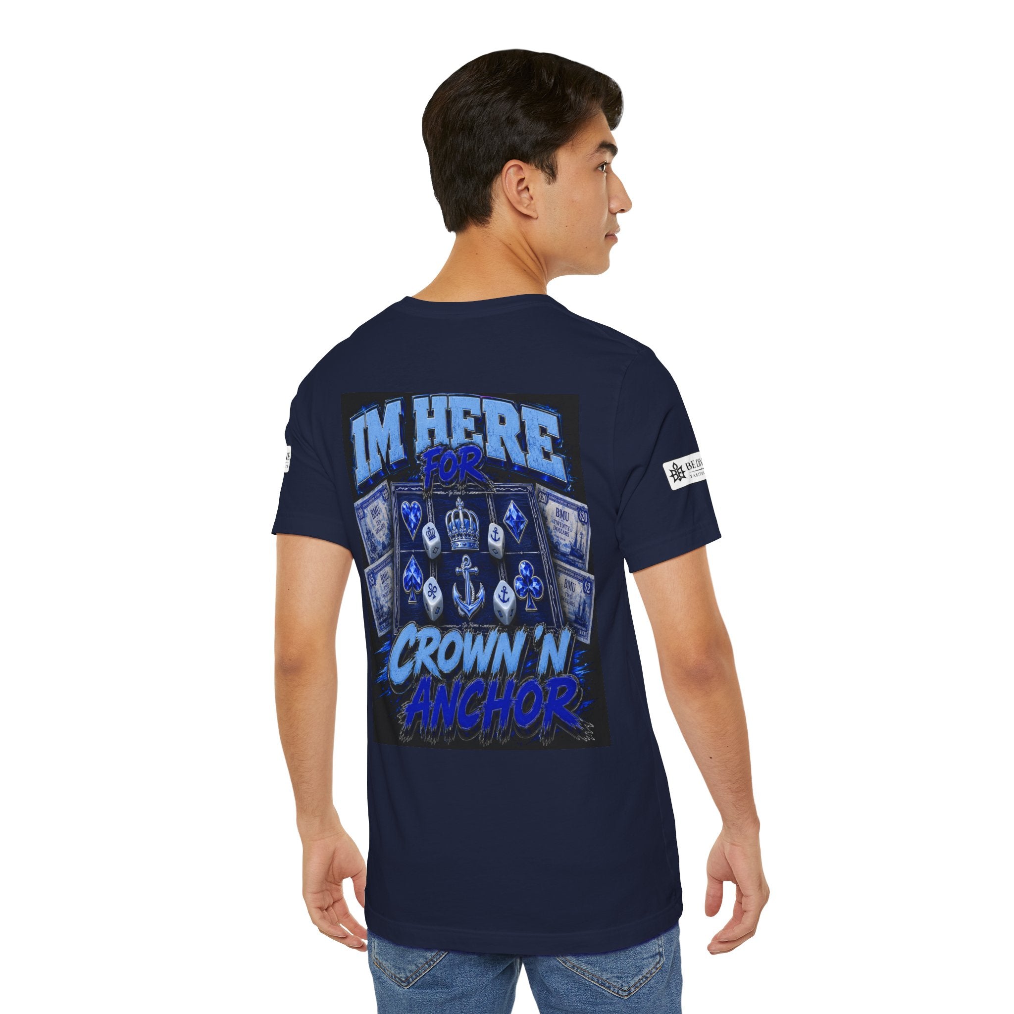BE DIVINE™ Blue 'N Blue Heritage – I'm Here For Crown & Anchor Tee