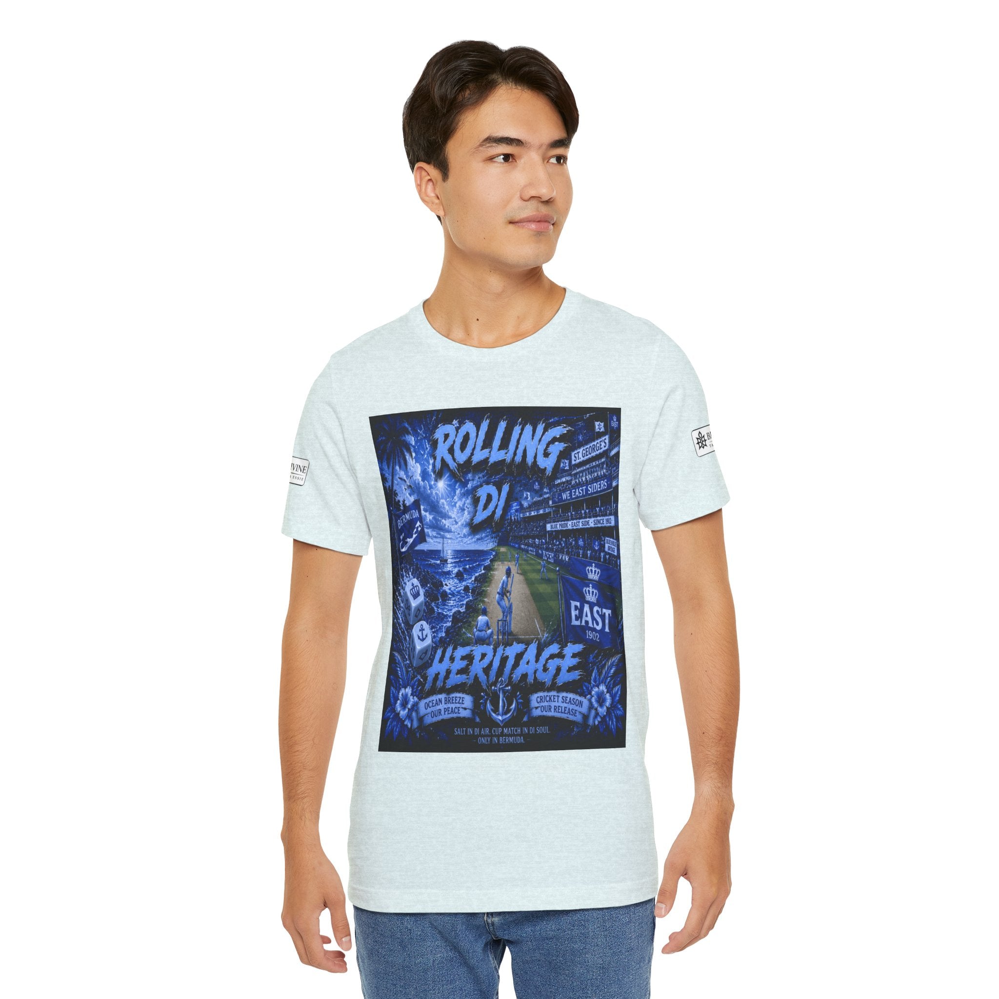BE DIVINE™ Rolling Di Heritage – All I See Is Blue Vibes Heritage Tee