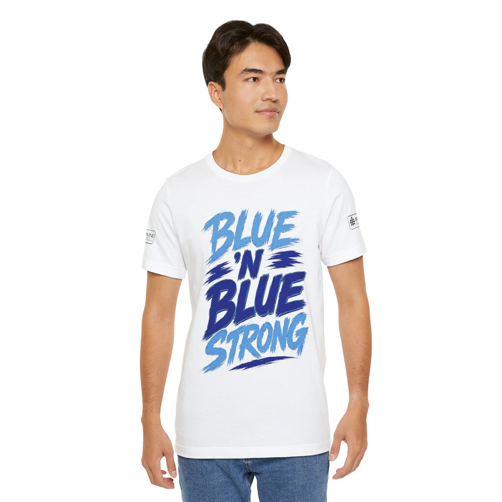BE DIVINE™ Blue 'N Blue Strong Tee – Let's Gooo Baby Blue 'N Blue Edition