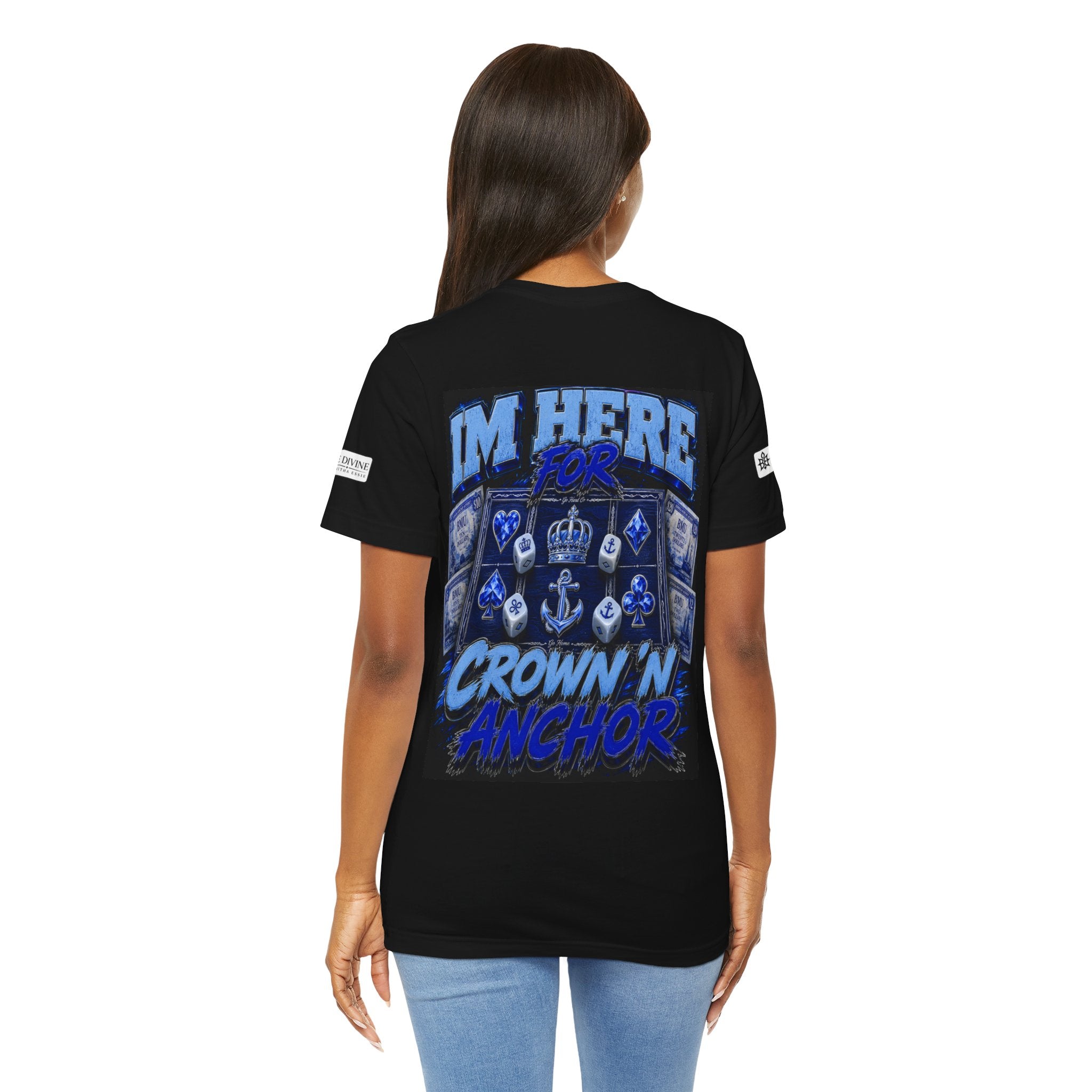 BE DIVINE™ Blue 'N Blue Heritage – I'm Here For Crown & Anchor Tee