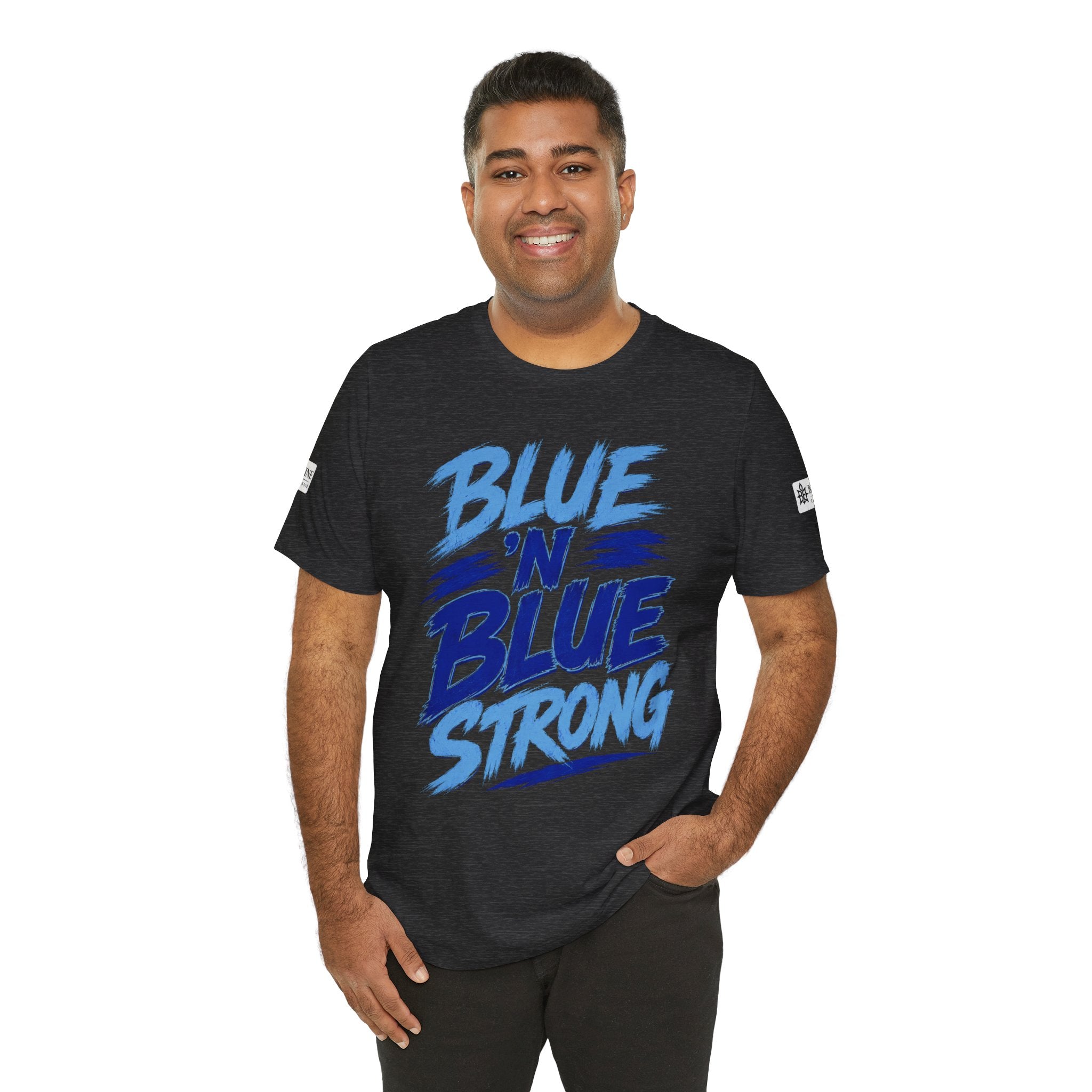 BE DIVINE™ Blue 'N Blue Strong Tee – Let's Gooo Baby Blue 'N Blue Edition