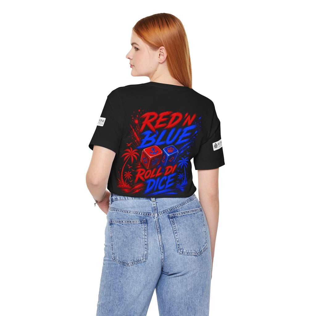 BE DIVINE™ Red ’N Blue Crown ’N Anchor Tee