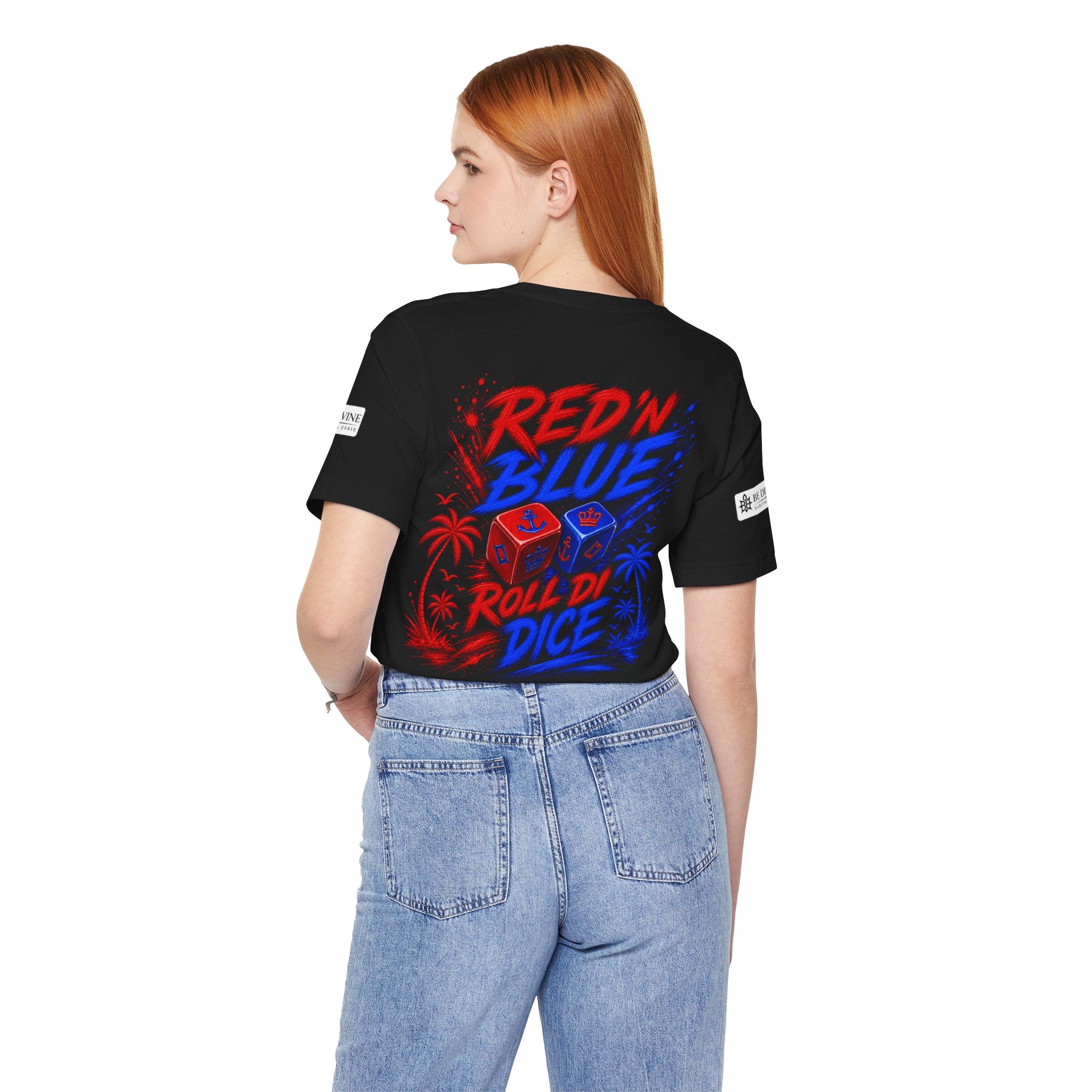BE DIVINE™ Red ’N Blue Crown ’N Anchor Tee