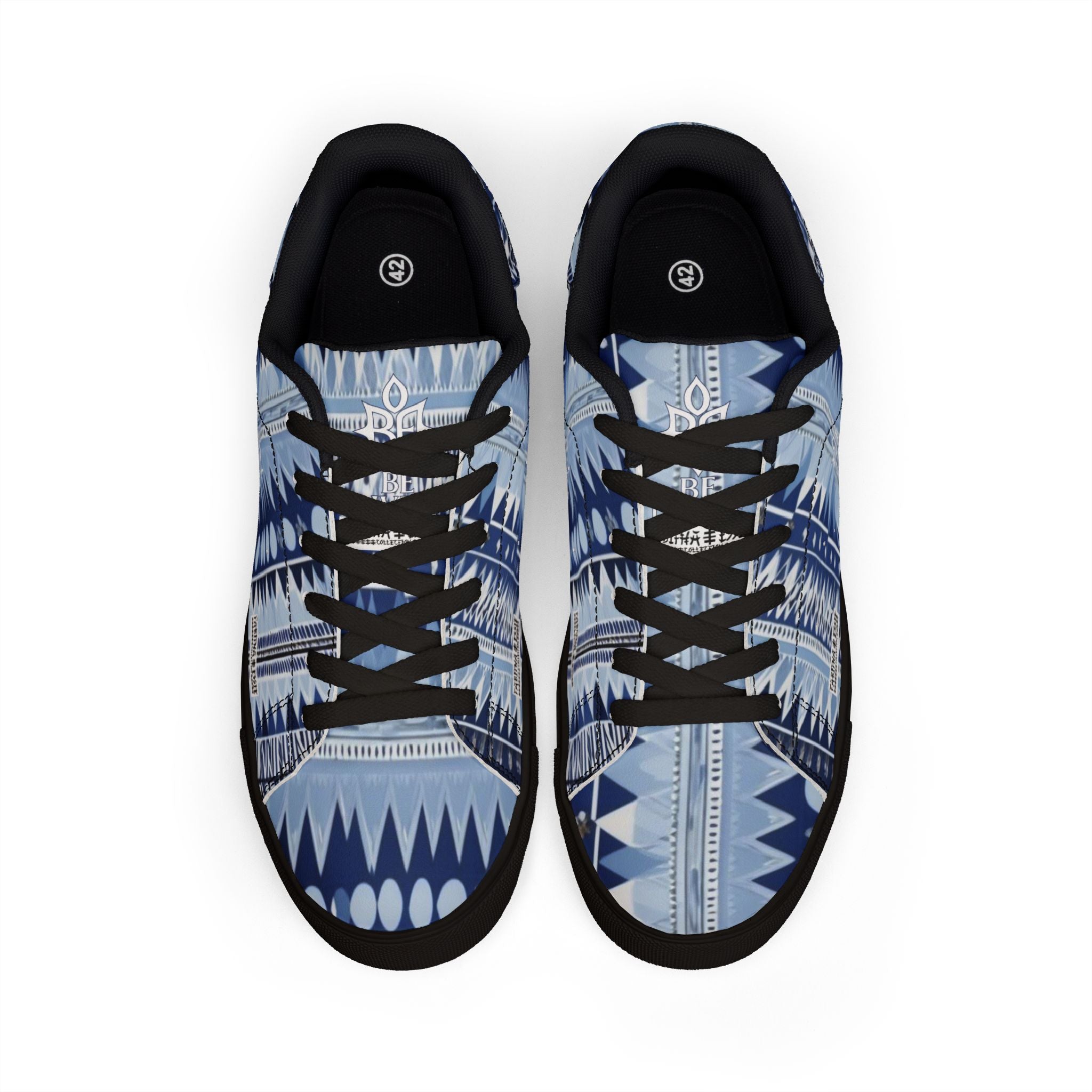 BE DIVINE™ St. George’s Rhythm Line - Men’s Low-Top Leather Sneakers by Tabitha Essie