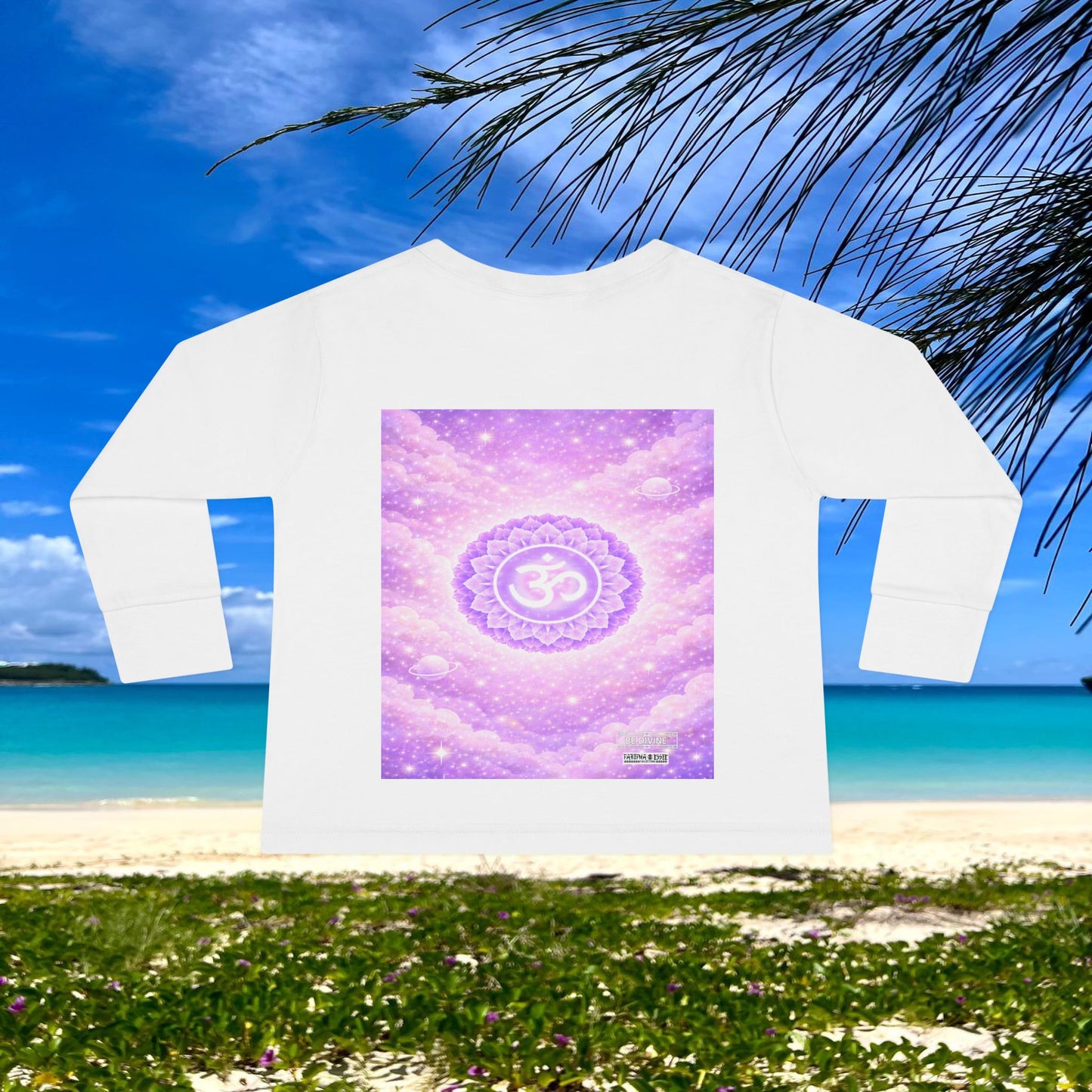 BE DIVINE™ Crown Chakra Toddler Long Sleeve Tee | Worthiness & Inner Peace Shirt
