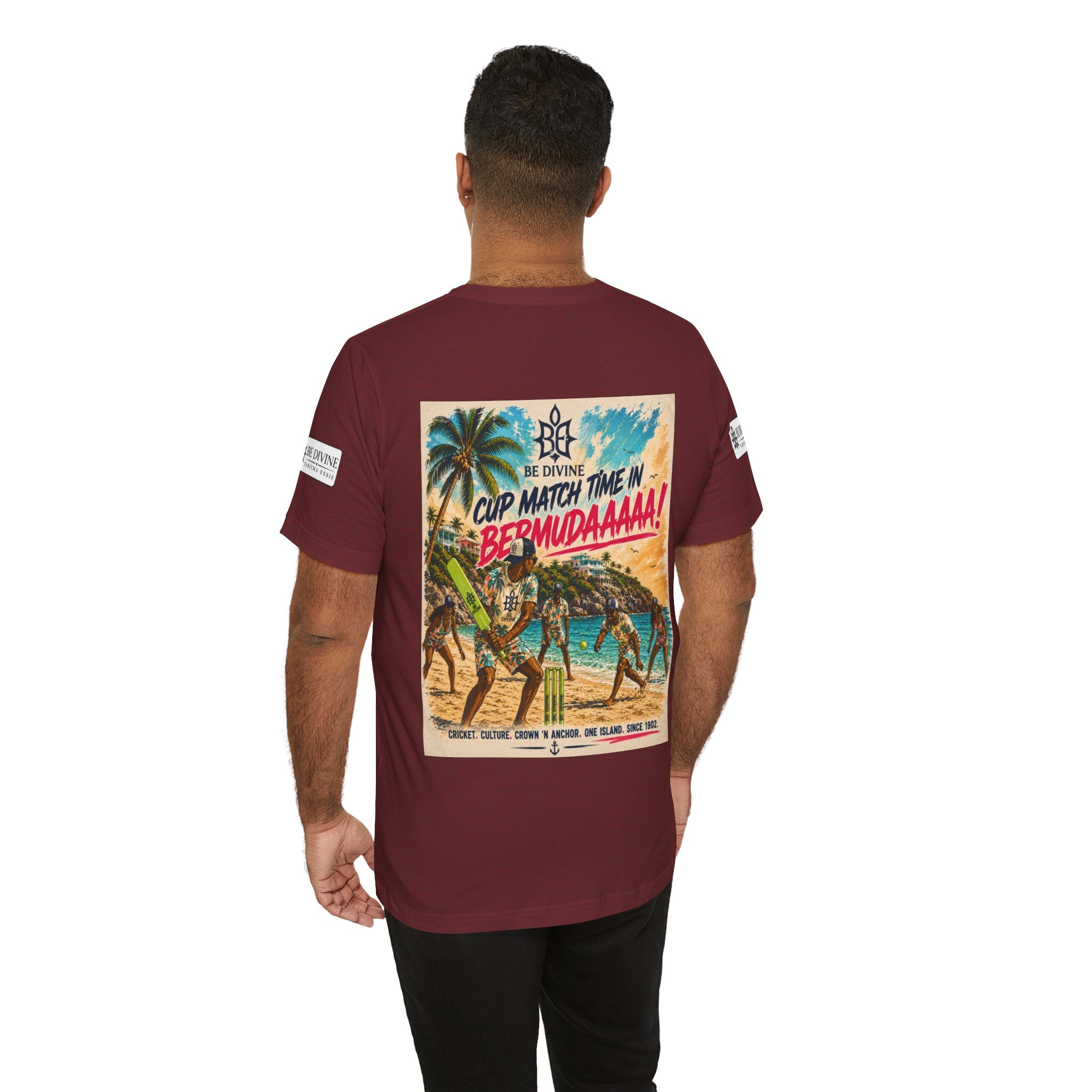 BE DIVINE™ Just Vibes Tee – Bermuda Cup Match Edition