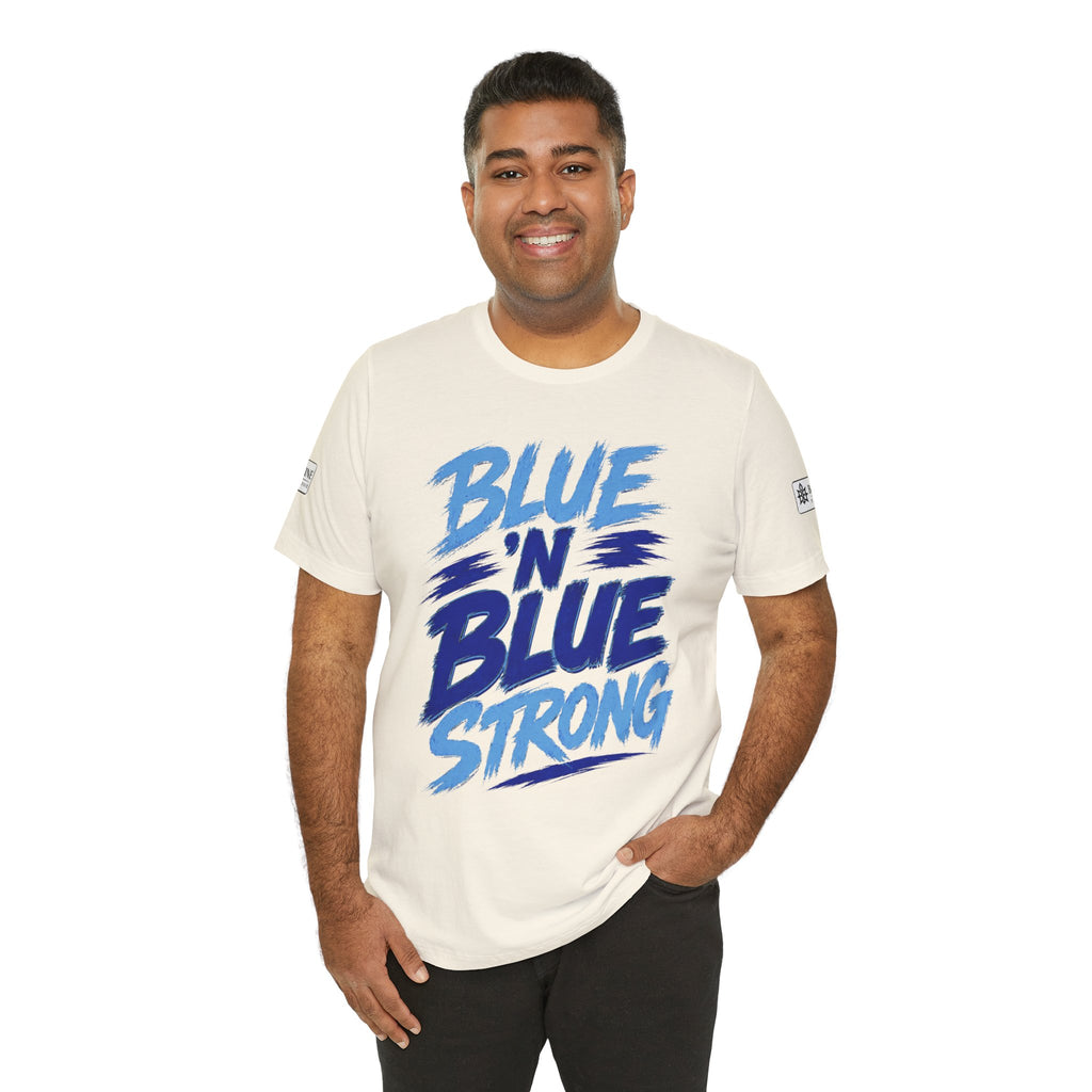 BE DIVINE™ Blue 'N Blue Strong Tee – Let's Gooo Baby Blue 'N Blue Edition