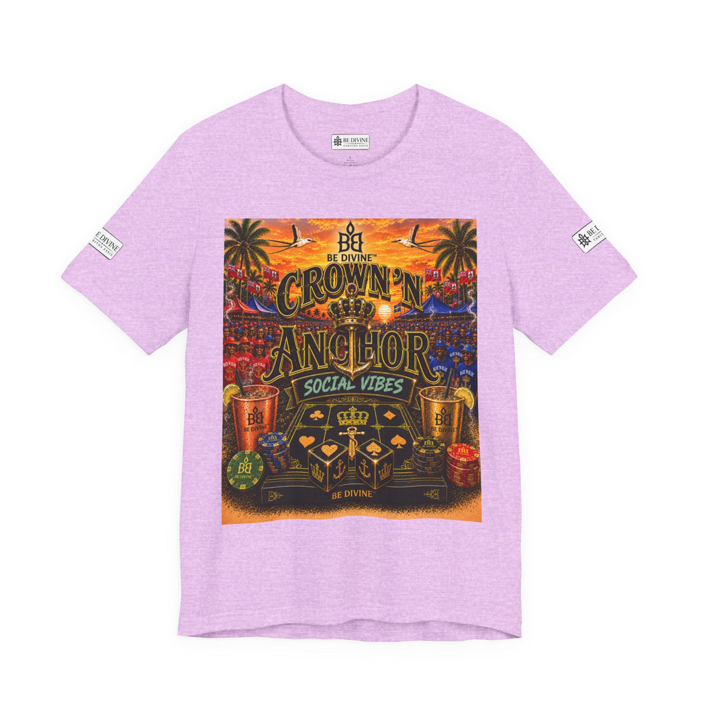 BE DIVINE™ Cup Match Social Vibes Tee – Crown 'N Anchor Edition