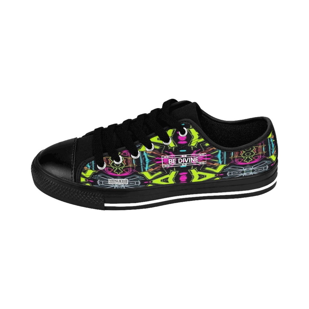 Neon Frequency Low-Top Sneakers - BE Divine™ Designed by Tabitha Essie | Limited Edition Exclusive