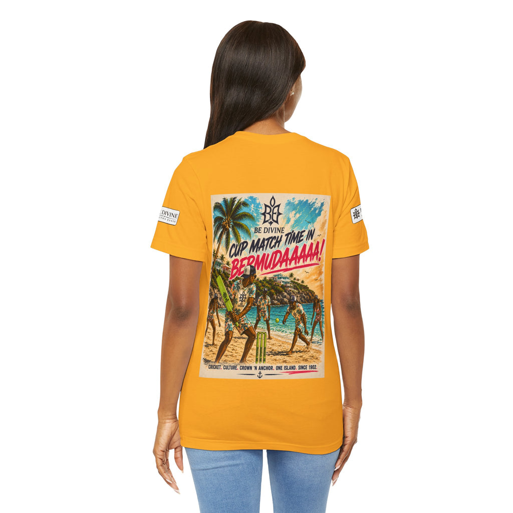 BE DIVINE™ Just Vibes Tee – Bermuda Cup Match Edition