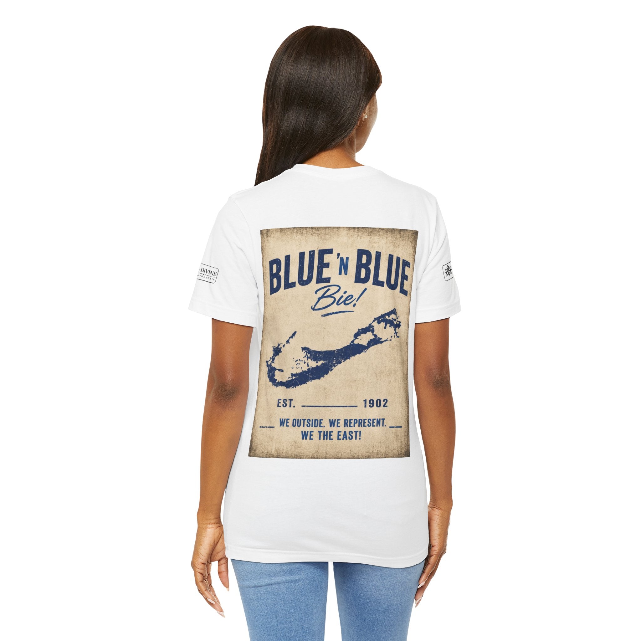 BE DIVINE™ Blue and Blue Bie! – East Side Heritage Collector Tee