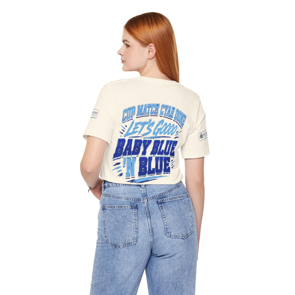 BE DIVINE™ Blue 'N Blue Strong Tee – Let's Gooo Baby Blue 'N Blue Edition