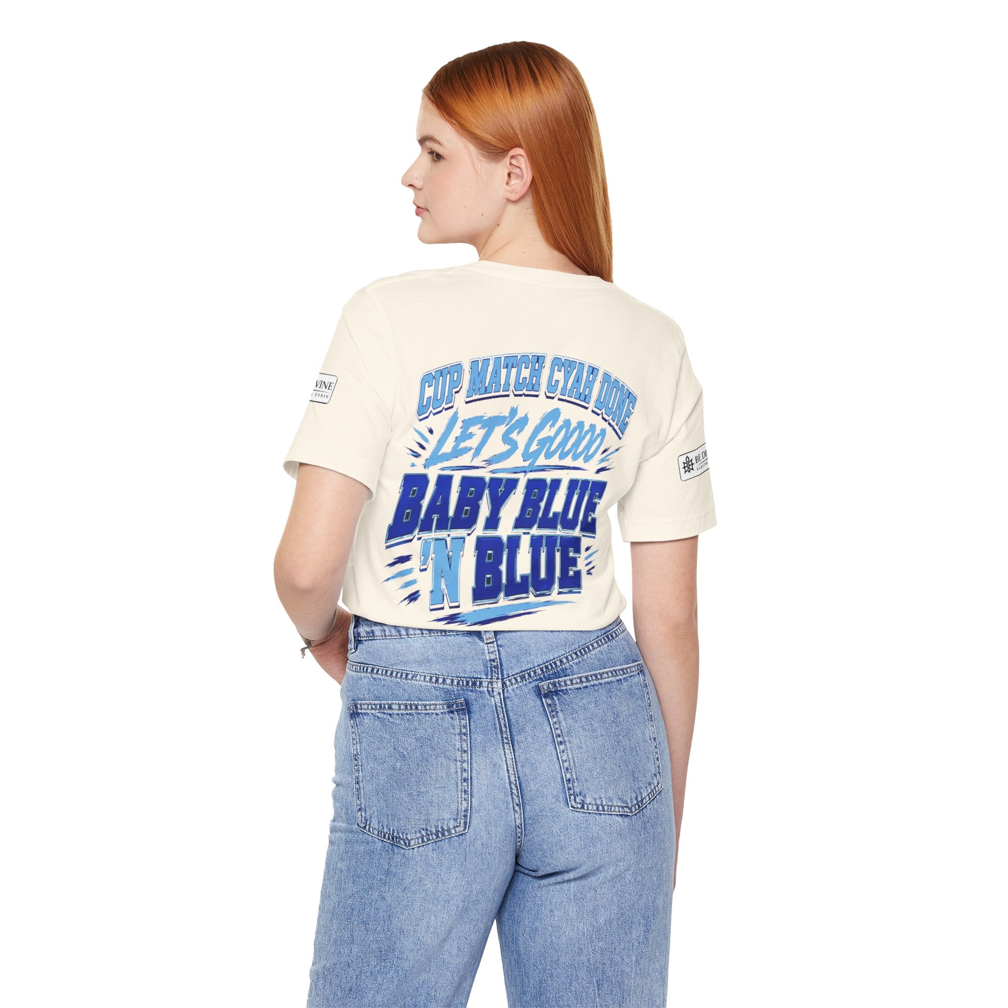 BE DIVINE™ Blue 'N Blue Strong Tee – Let's Gooo Baby Blue 'N Blue Edition