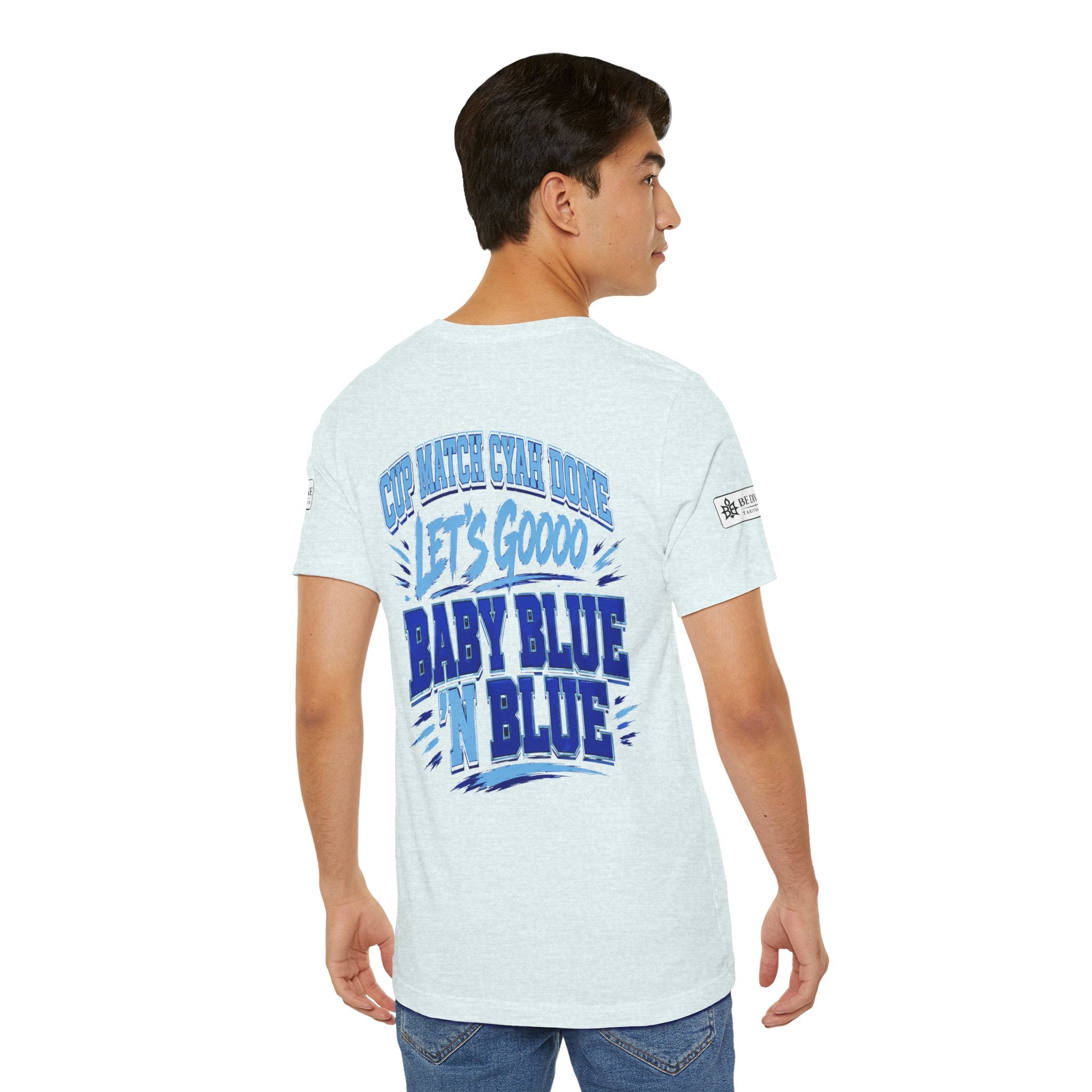 BE DIVINE™ Blue 'N Blue Strong Tee – Let's Gooo Baby Blue 'N Blue Edition
