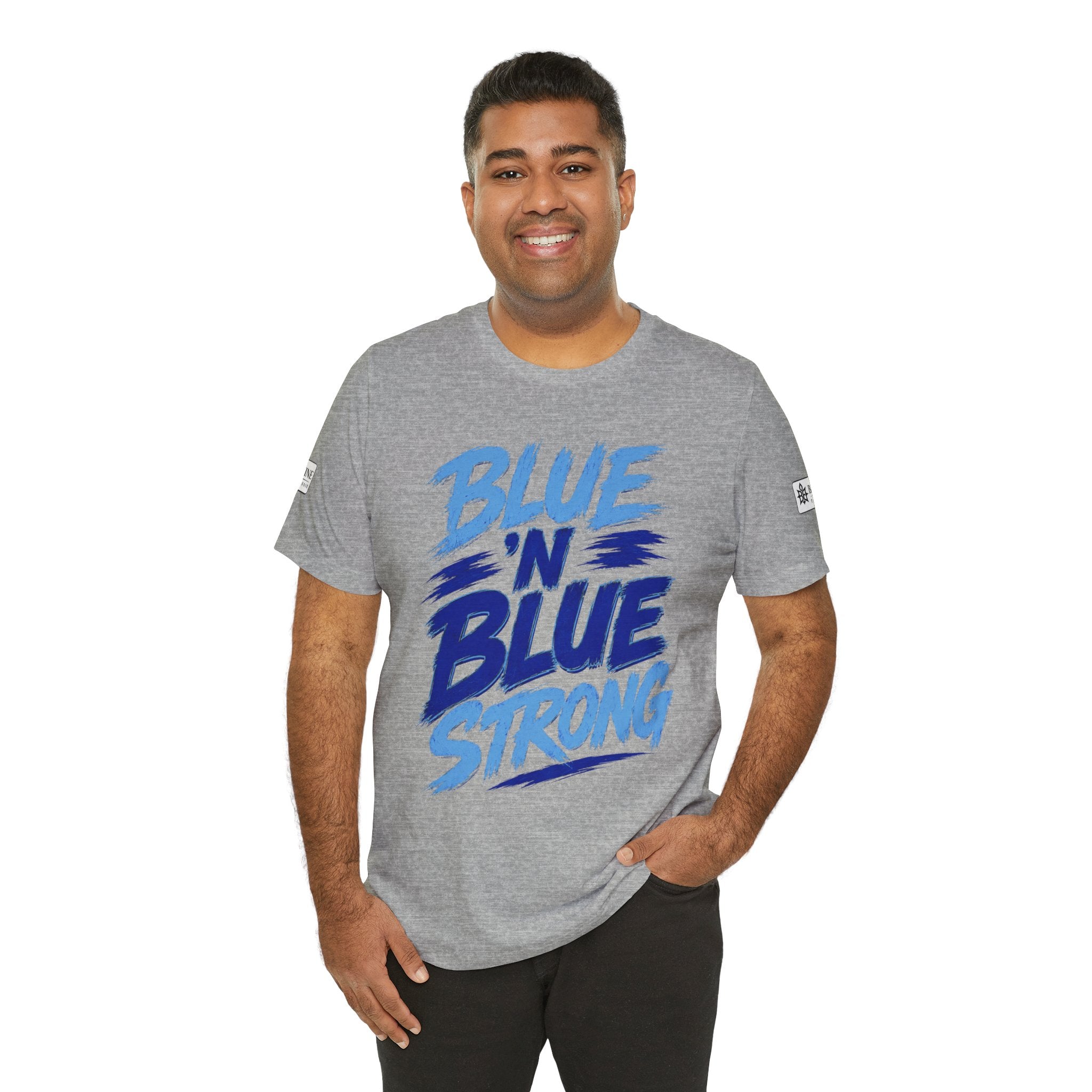 BE DIVINE™ Blue 'N Blue Strong Tee – Let's Gooo Baby Blue 'N Blue Edition