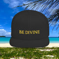 BE DIVINE™ Premium Snapback Cap – Embroidered Gold