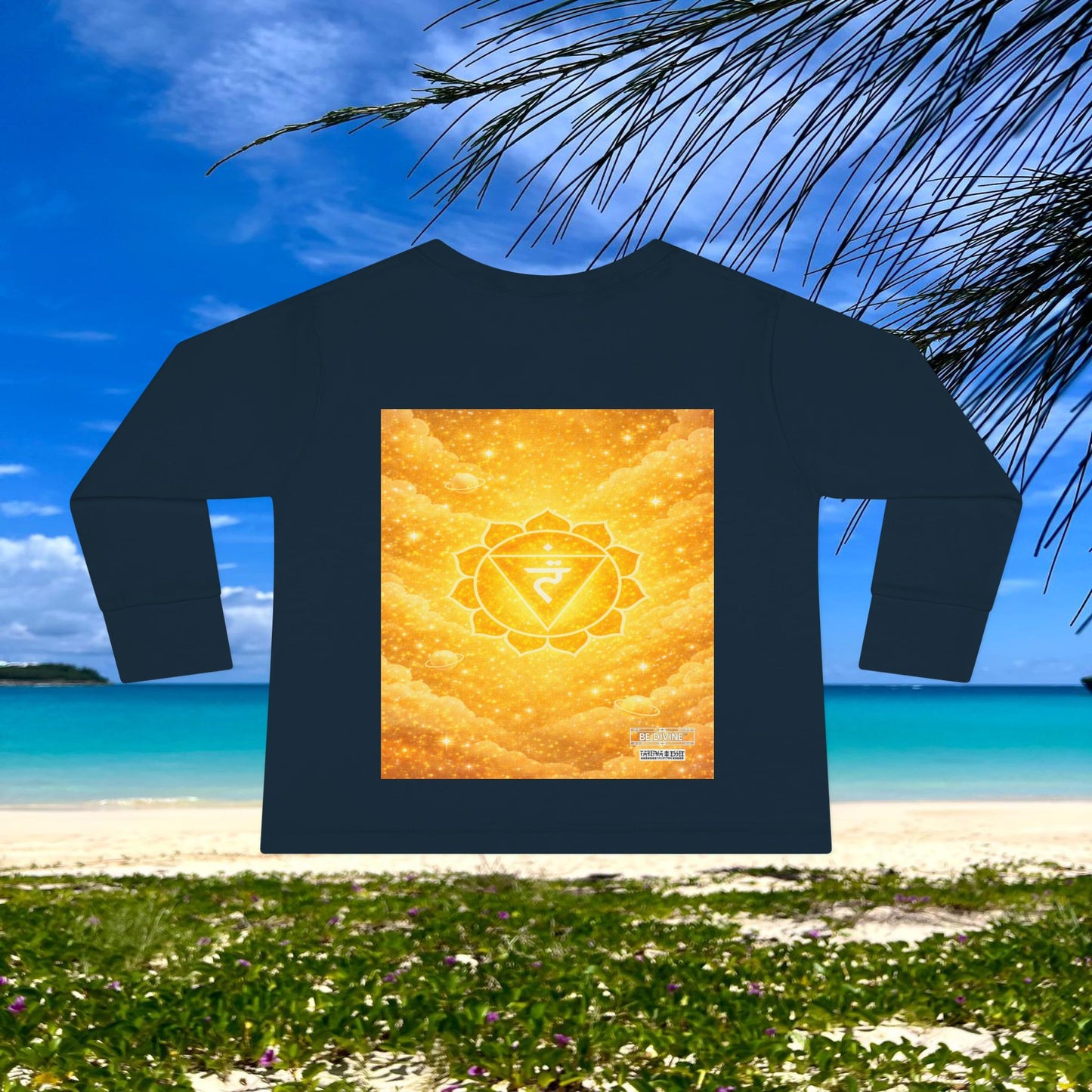 BE DIVINE™ Solar Plexus Toddler Long Sleeve Tee | Confidence & Empowerment Chakra Shirt