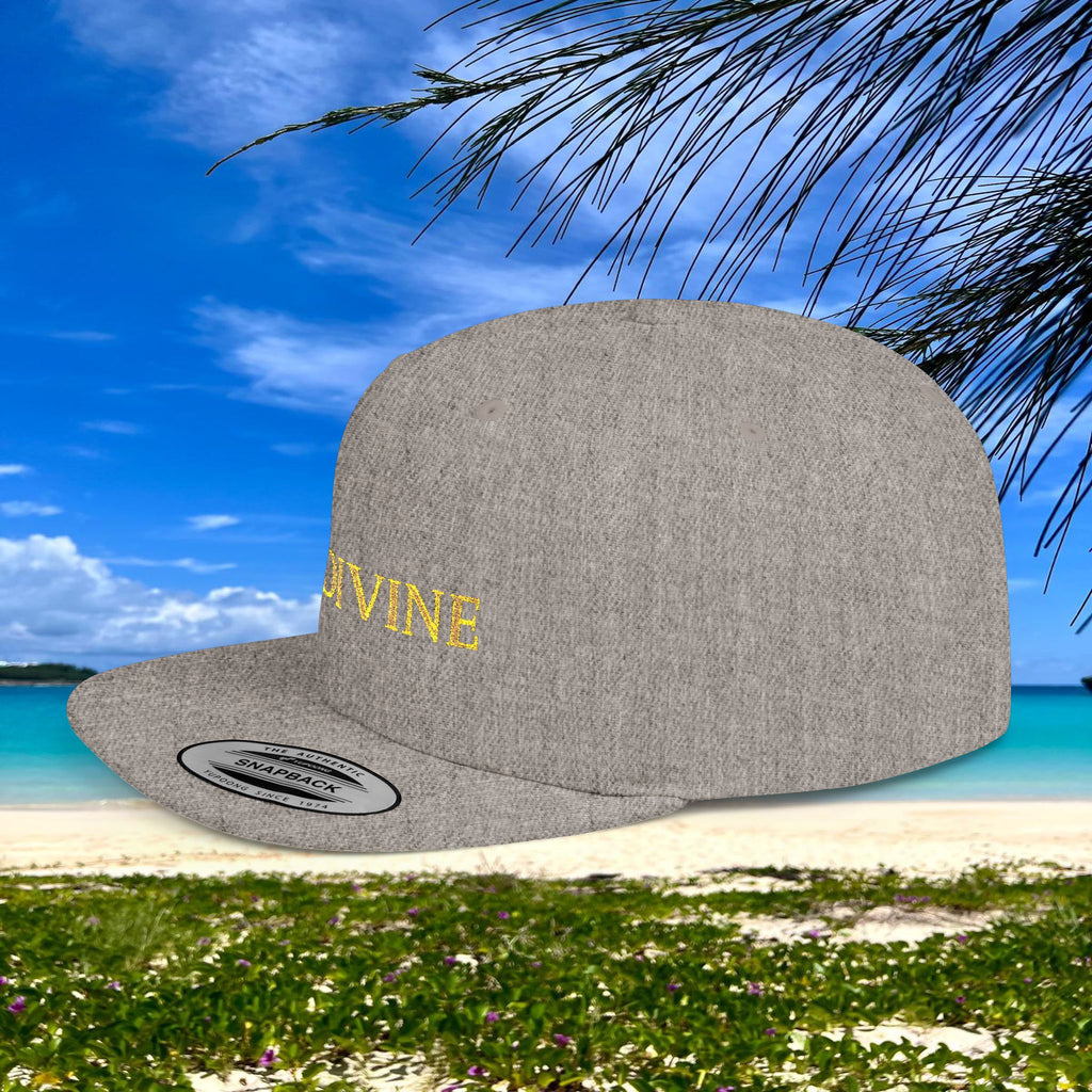 BE DIVINE™ Premium Snapback Cap – Embroidered Gold