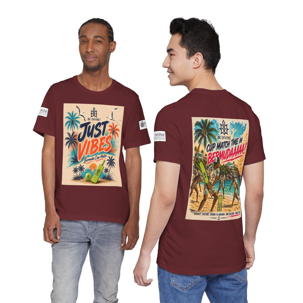 BE DIVINE™ Just Vibes Tee – Bermuda Cup Match Edition