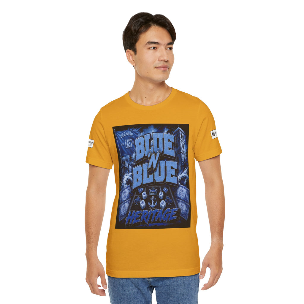 BE DIVINE™ Blue 'N Blue Heritage – I'm Here For Crown & Anchor Tee