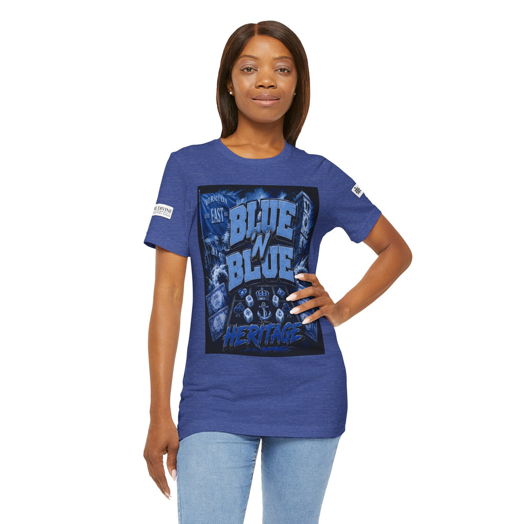 BE DIVINE™ Blue 'N Blue Heritage – I'm Here For Crown & Anchor Tee