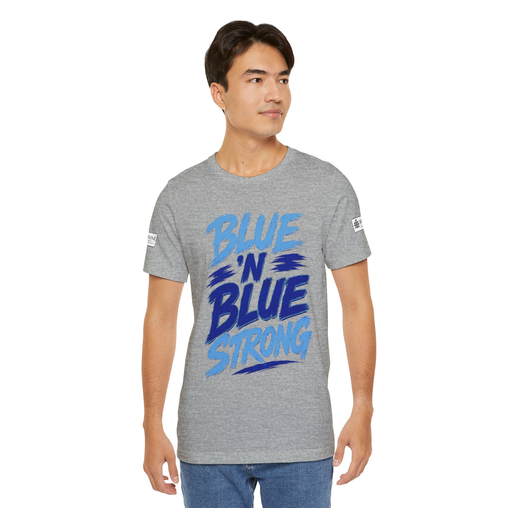 BE DIVINE™ Blue 'N Blue Strong Tee – Let's Gooo Baby Blue 'N Blue Edition