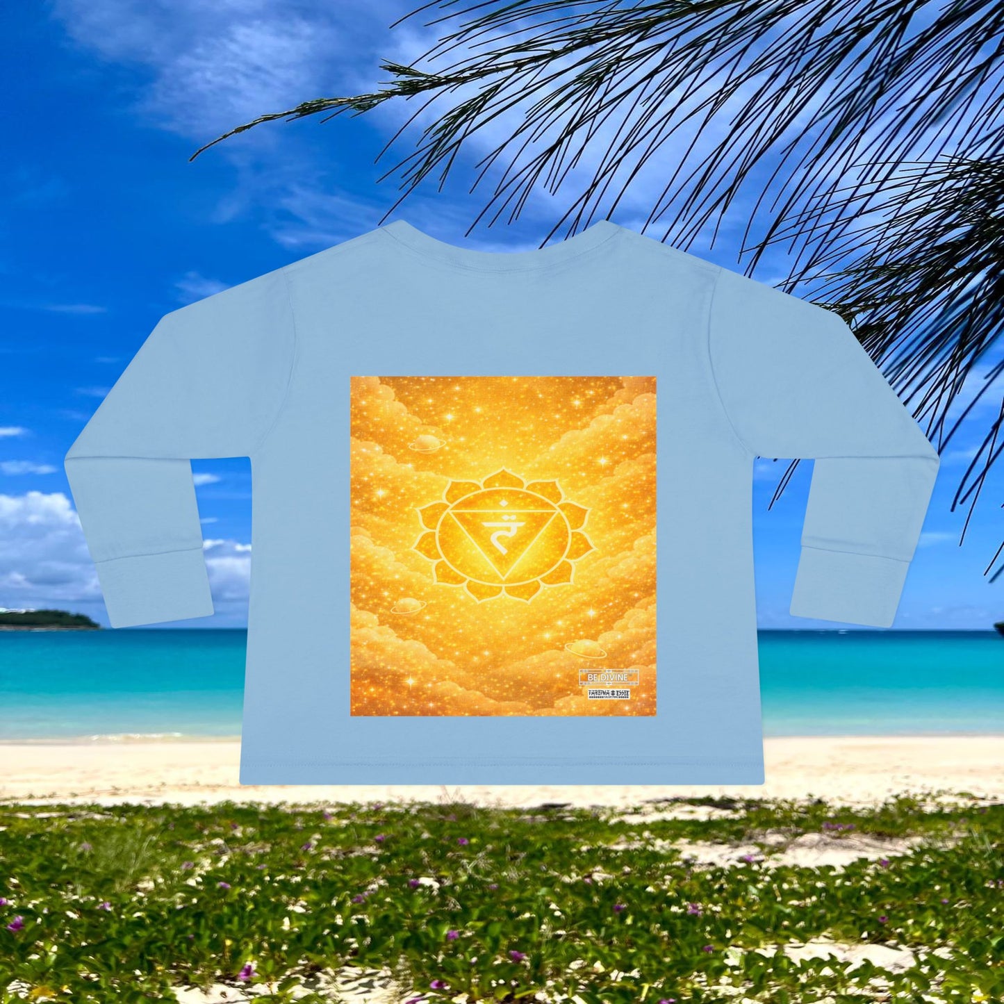 BE DIVINE™ Solar Plexus Toddler Long Sleeve Tee | Confidence & Empowerment Chakra Shirt