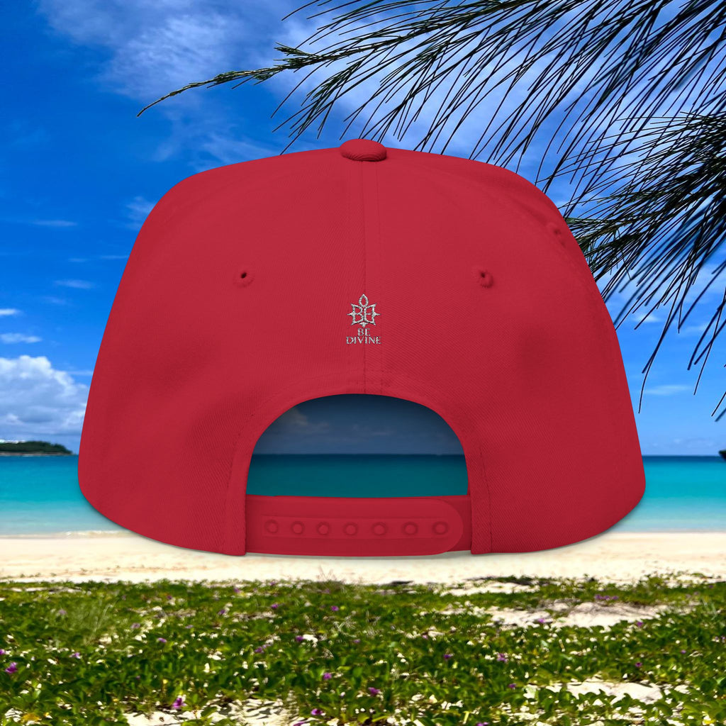 BE DIVINE™ Flat Bill Cap – Embroidered Signature