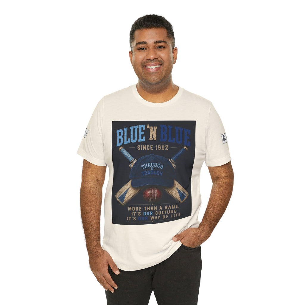 BE DIVINE™ Blue 'N Blue Since 1902 – Through 'N Through Heritage Tee