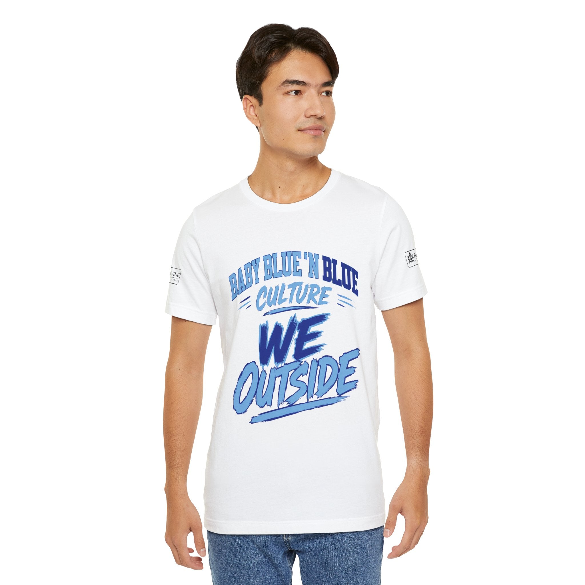 BE DIVINE™ Baby Blue 'N Blue Culture – We Outside Tee