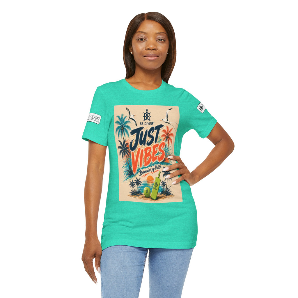 BE DIVINE™ Just Vibes Tee – Bermuda Cup Match Edition