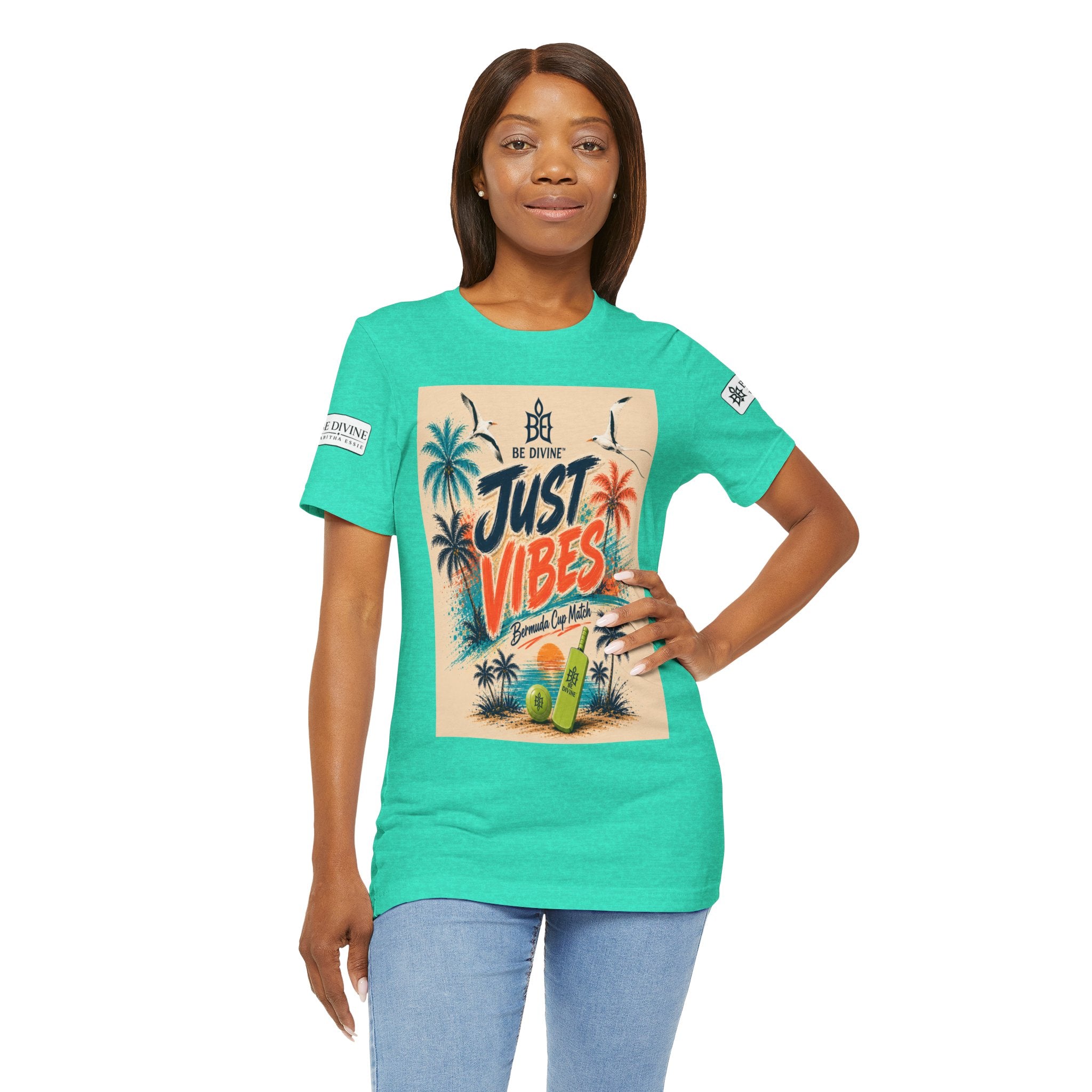 BE DIVINE™ Just Vibes Tee – Bermuda Cup Match Edition