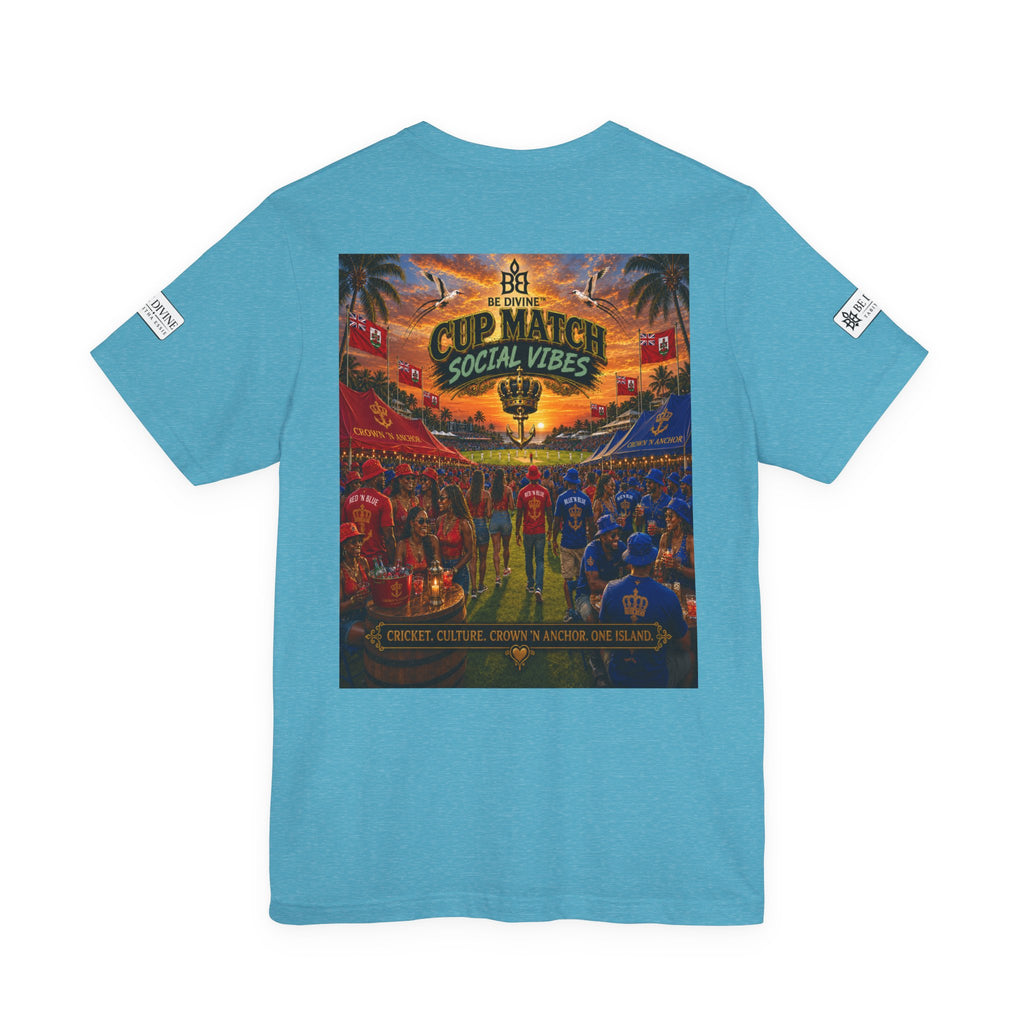BE DIVINE™ Cup Match Social Vibes Tee – Crown 'N Anchor Edition