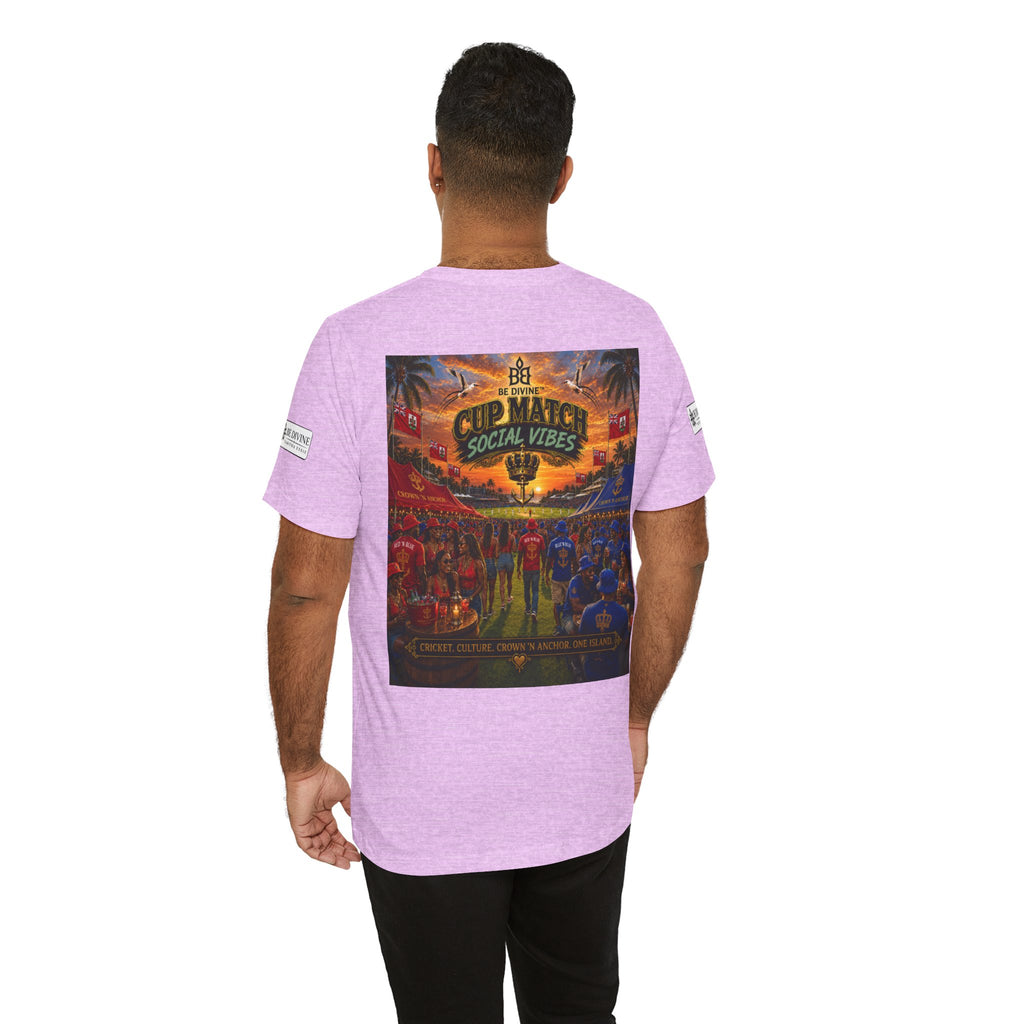 BE DIVINE™ Cup Match Social Vibes Tee – Crown 'N Anchor Edition
