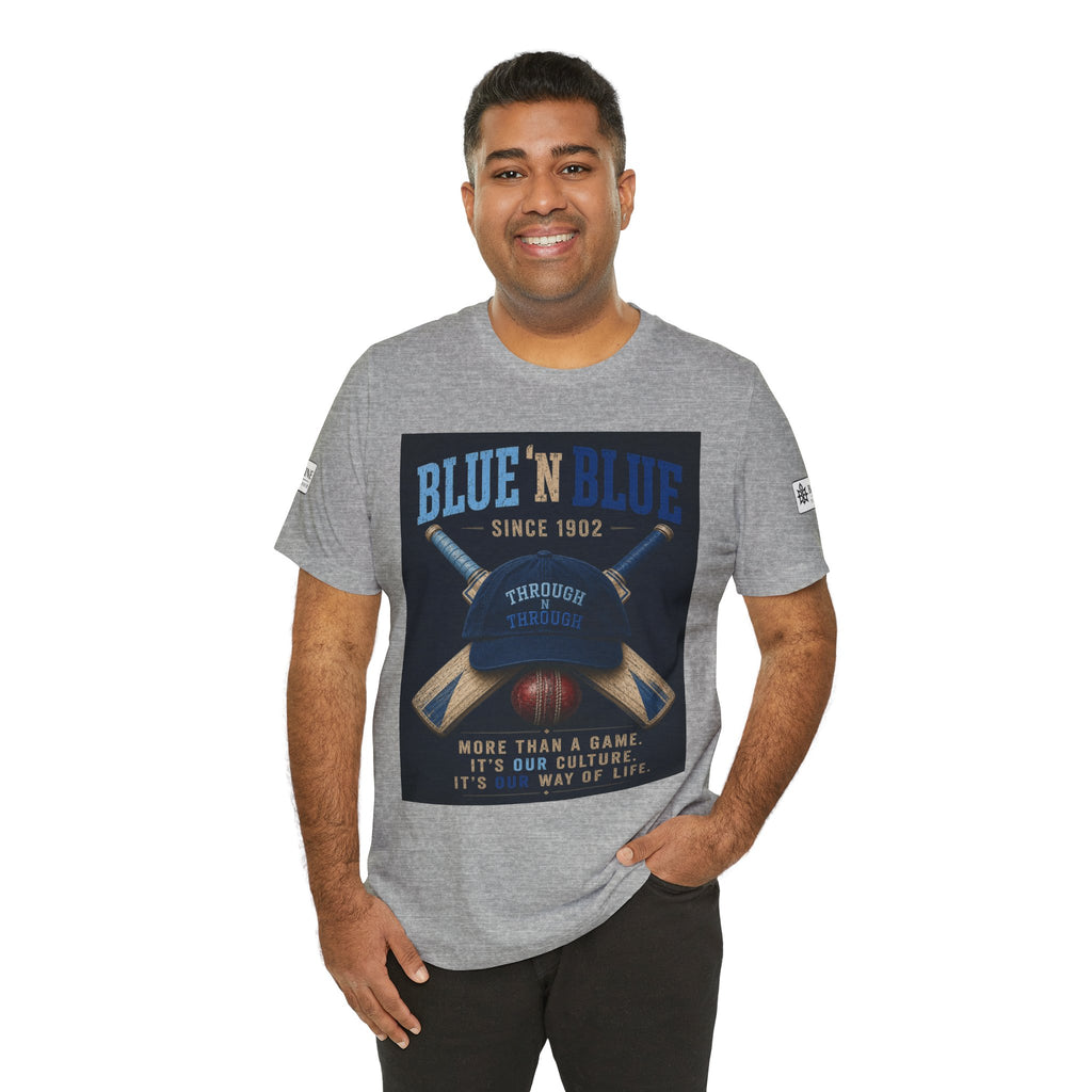 BE DIVINE™ Blue 'N Blue Since 1902 – Through 'N Through Heritage Tee