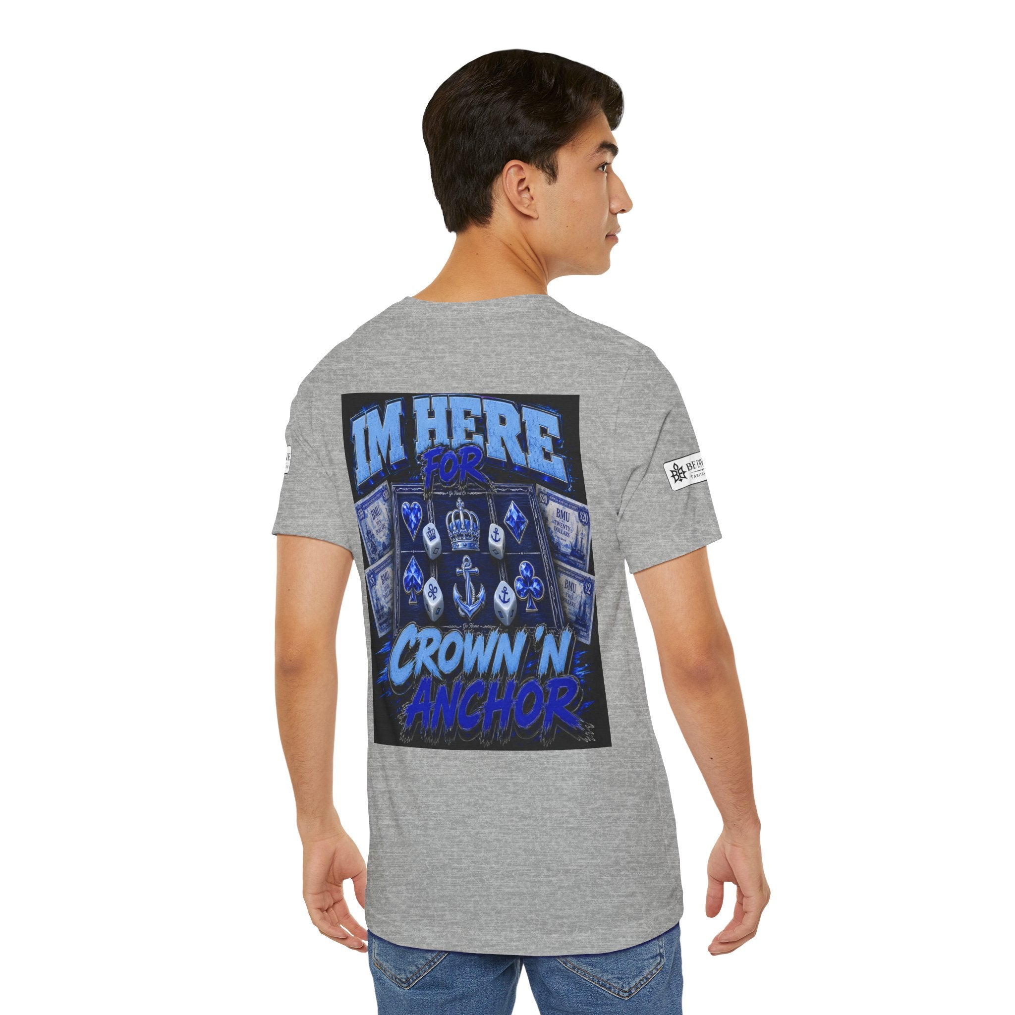 BE DIVINE™ Blue 'N Blue Heritage – I'm Here For Crown & Anchor Tee