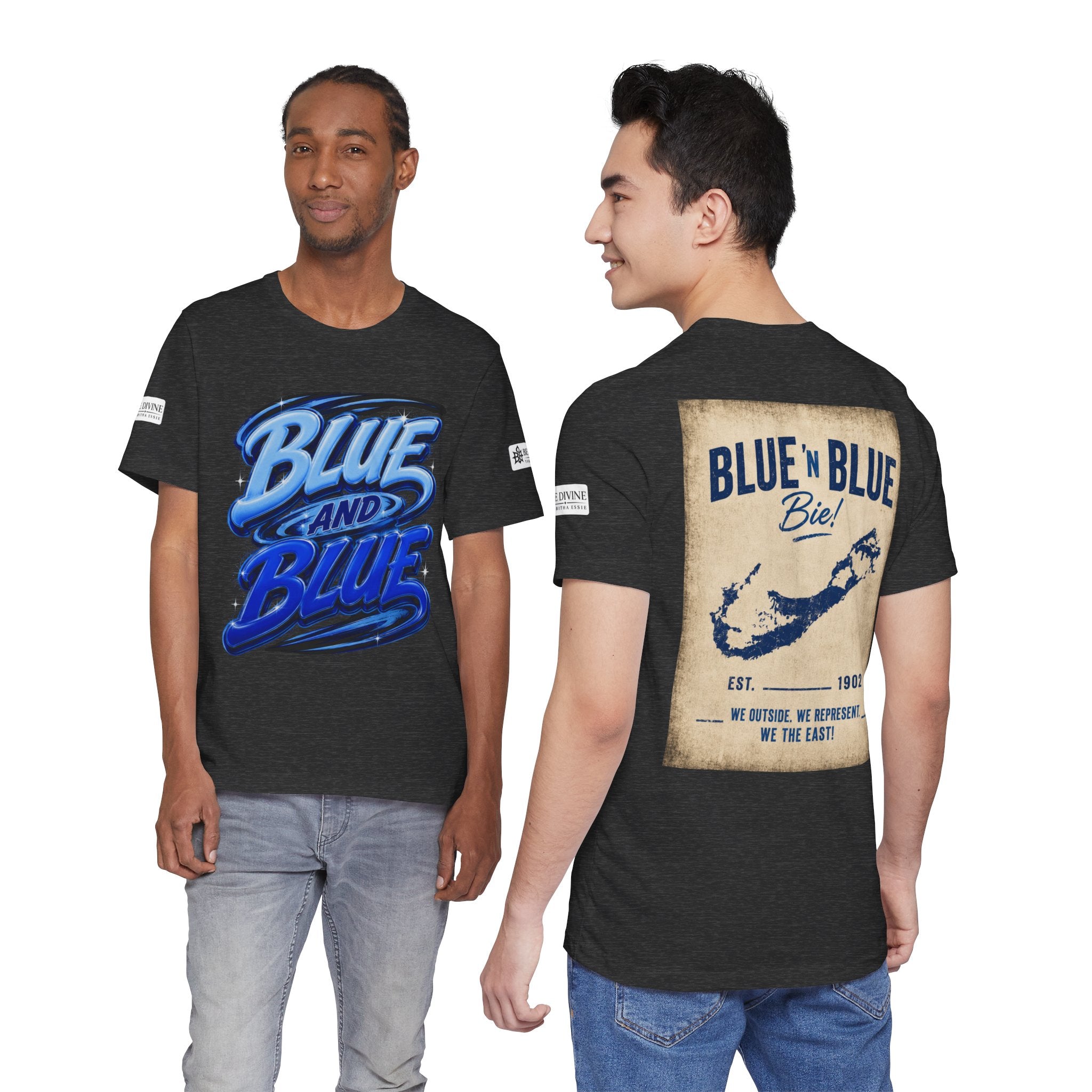 BE DIVINE™ Blue and Blue Bie! – East Side Heritage Collector Tee
