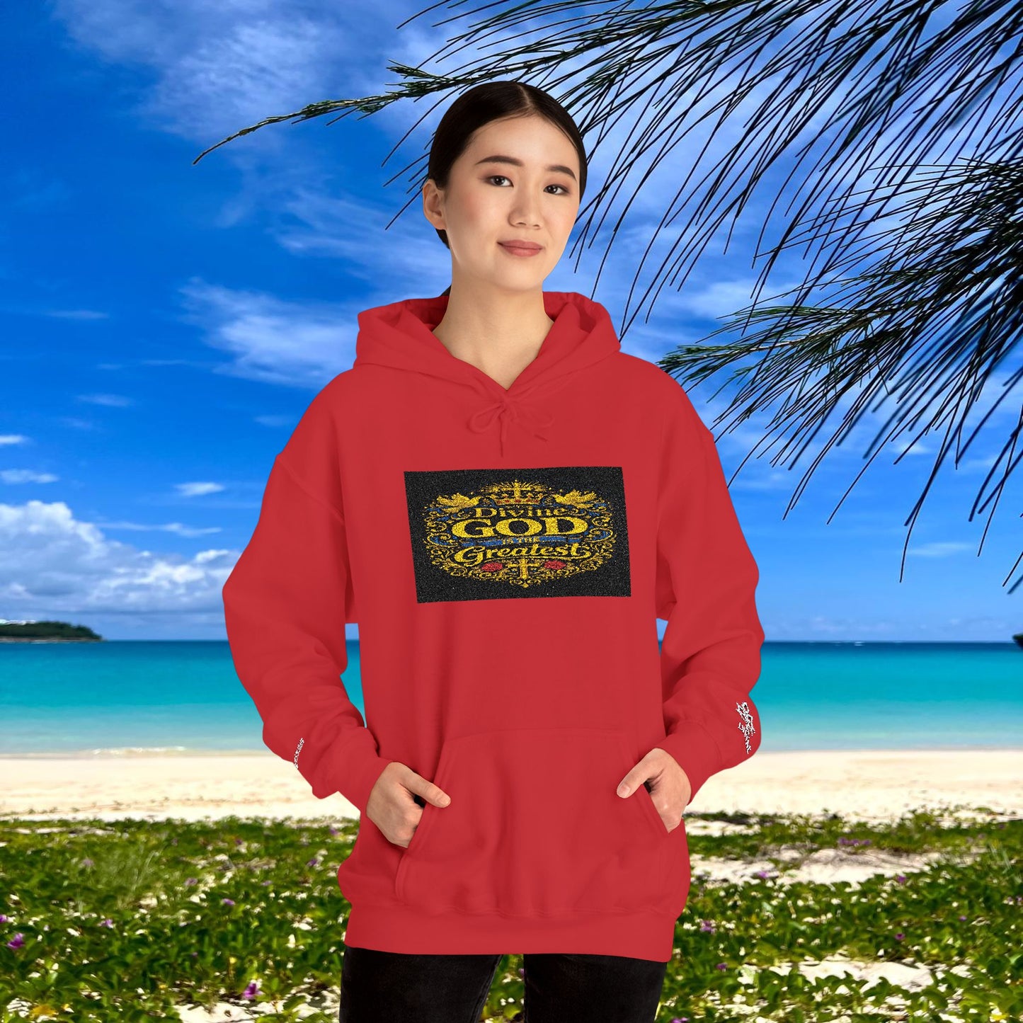 BE DIVINE™ “Divine God Is the Greatest” Embroidered Unisex Hoodie